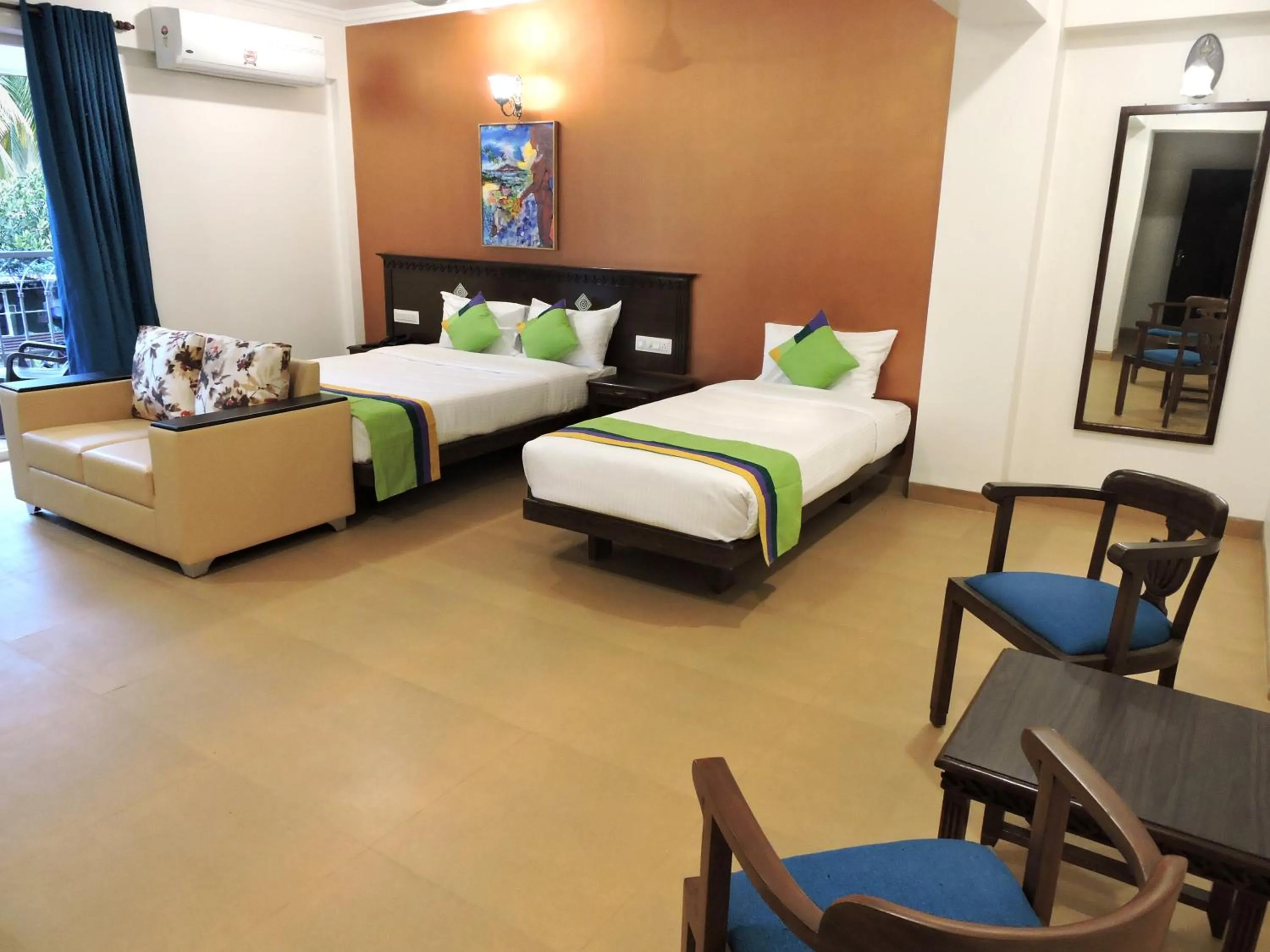 Bedroom, Bed in Treebo Premium Dona Eliza, 700 Meters From Calangute Beach