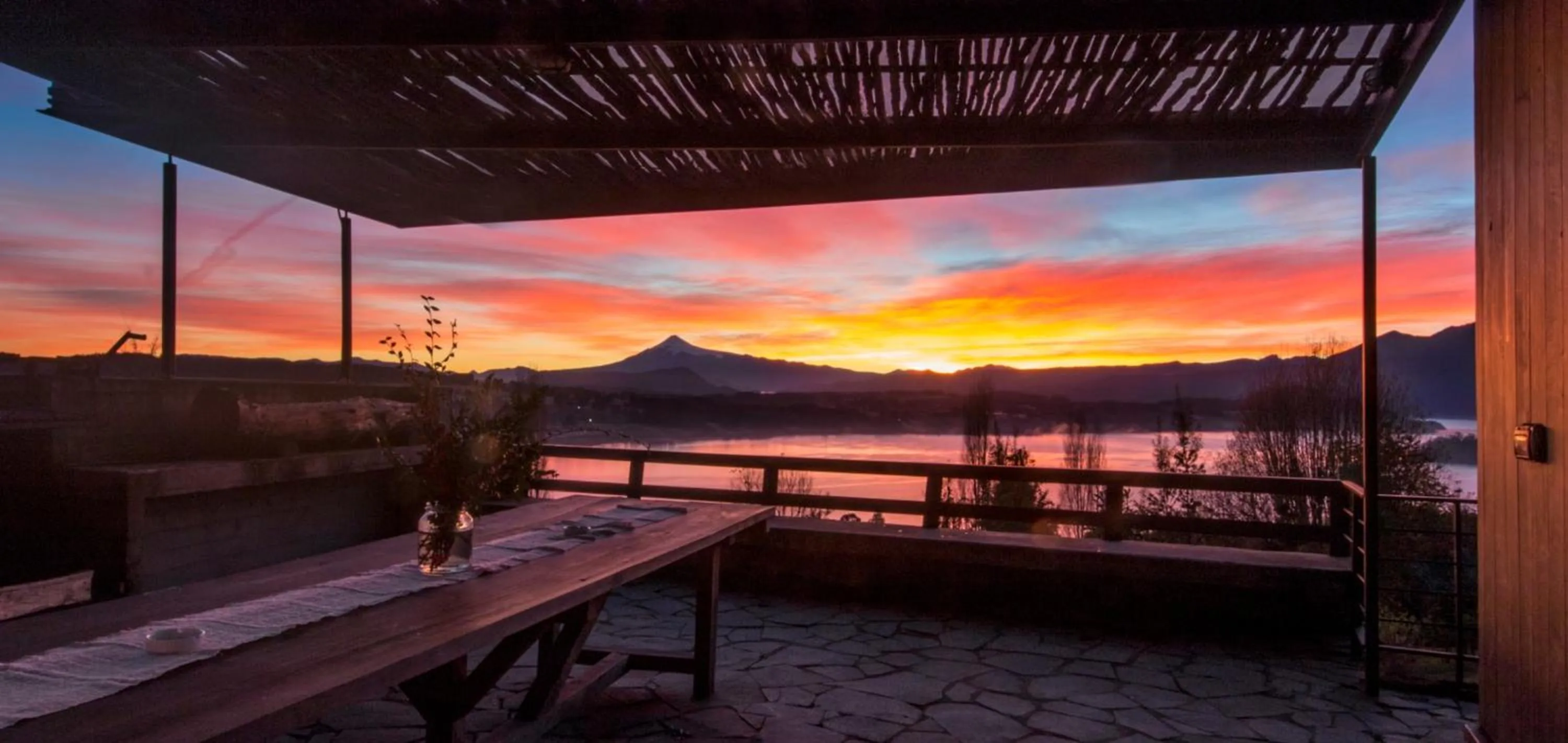 Patio in Hotel Casa Panguipulli