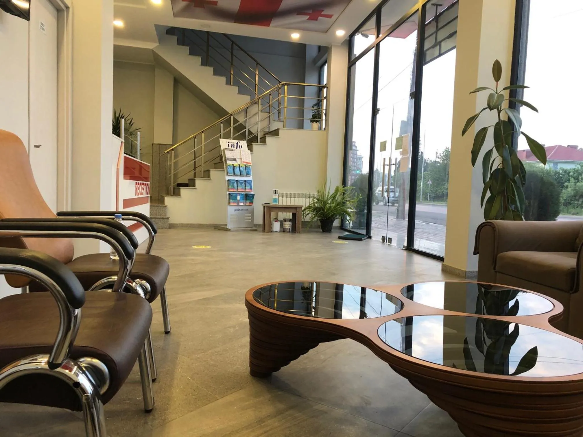 On site in Hotel Royal Georgia