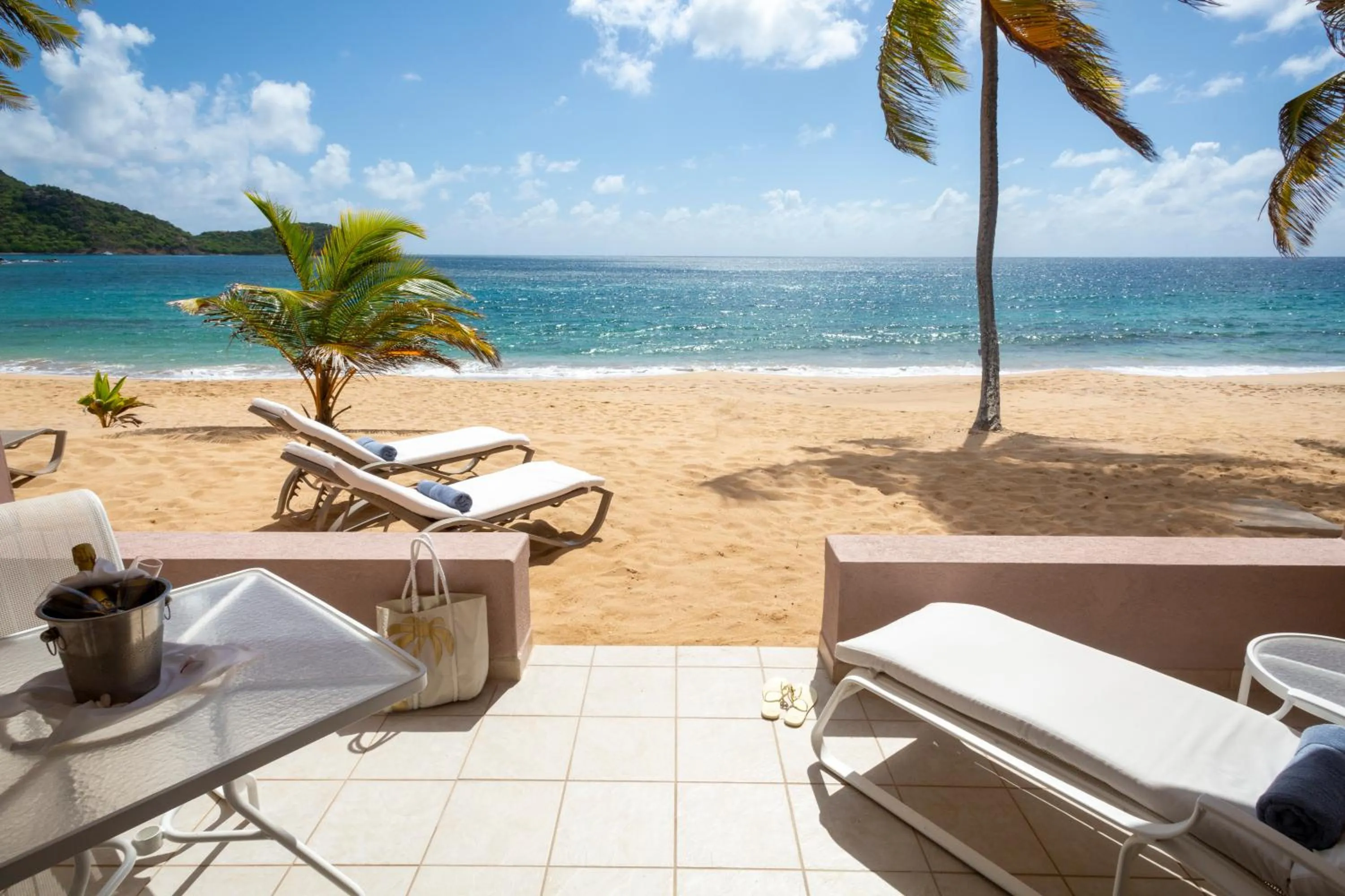 Patio in Curtain Bluff - All Inclusive