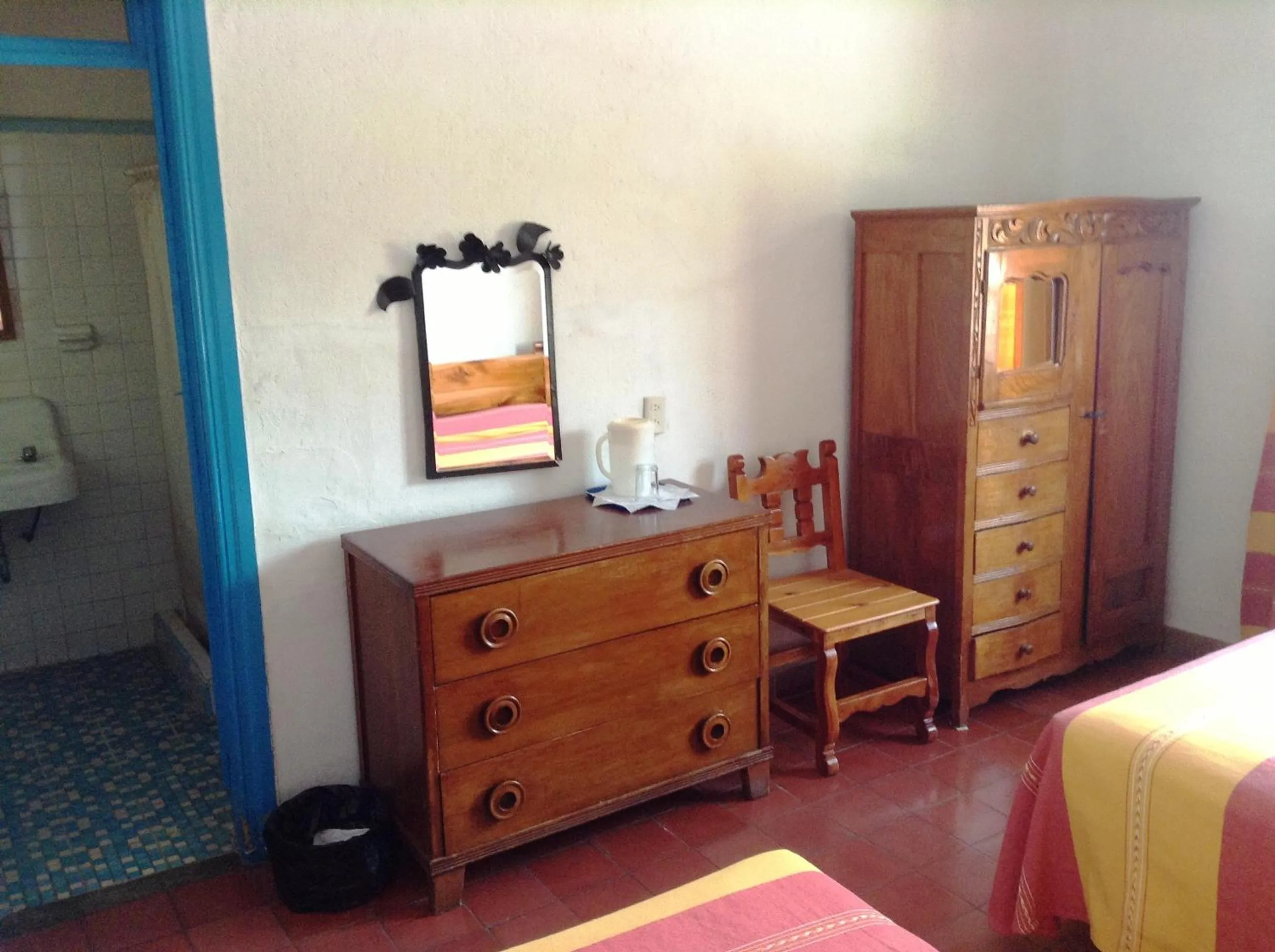 Decorative detail, Bed in Hotel Santa Prisca
