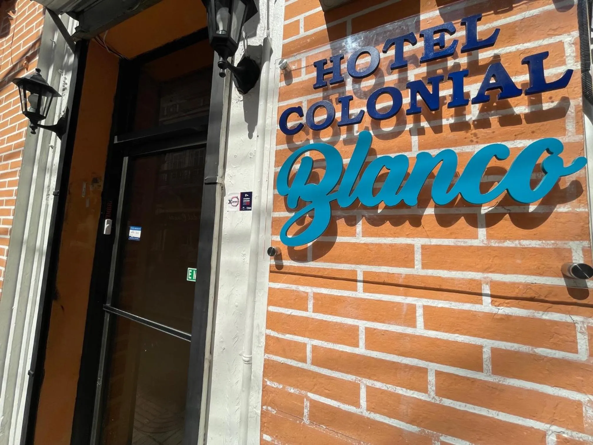 Property logo or sign in Hotel Colonial Blanco