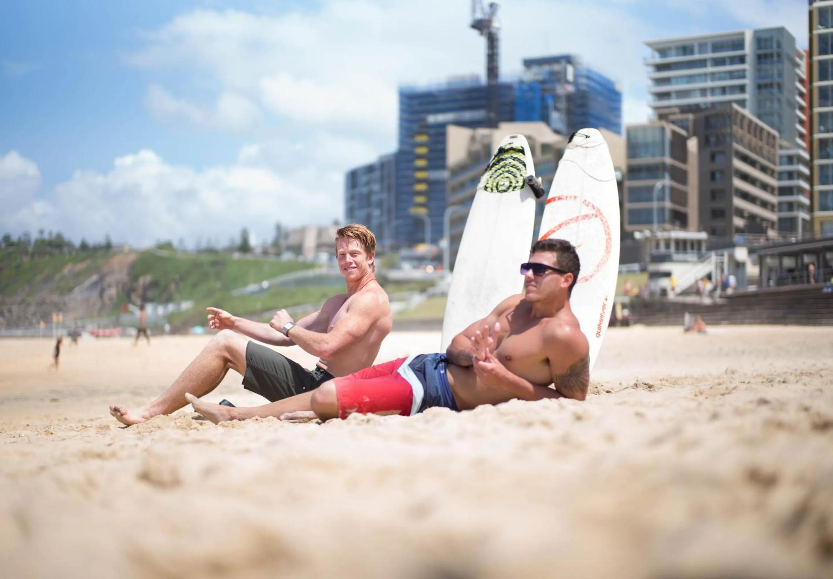 Beach in YHA Newcastle Beach