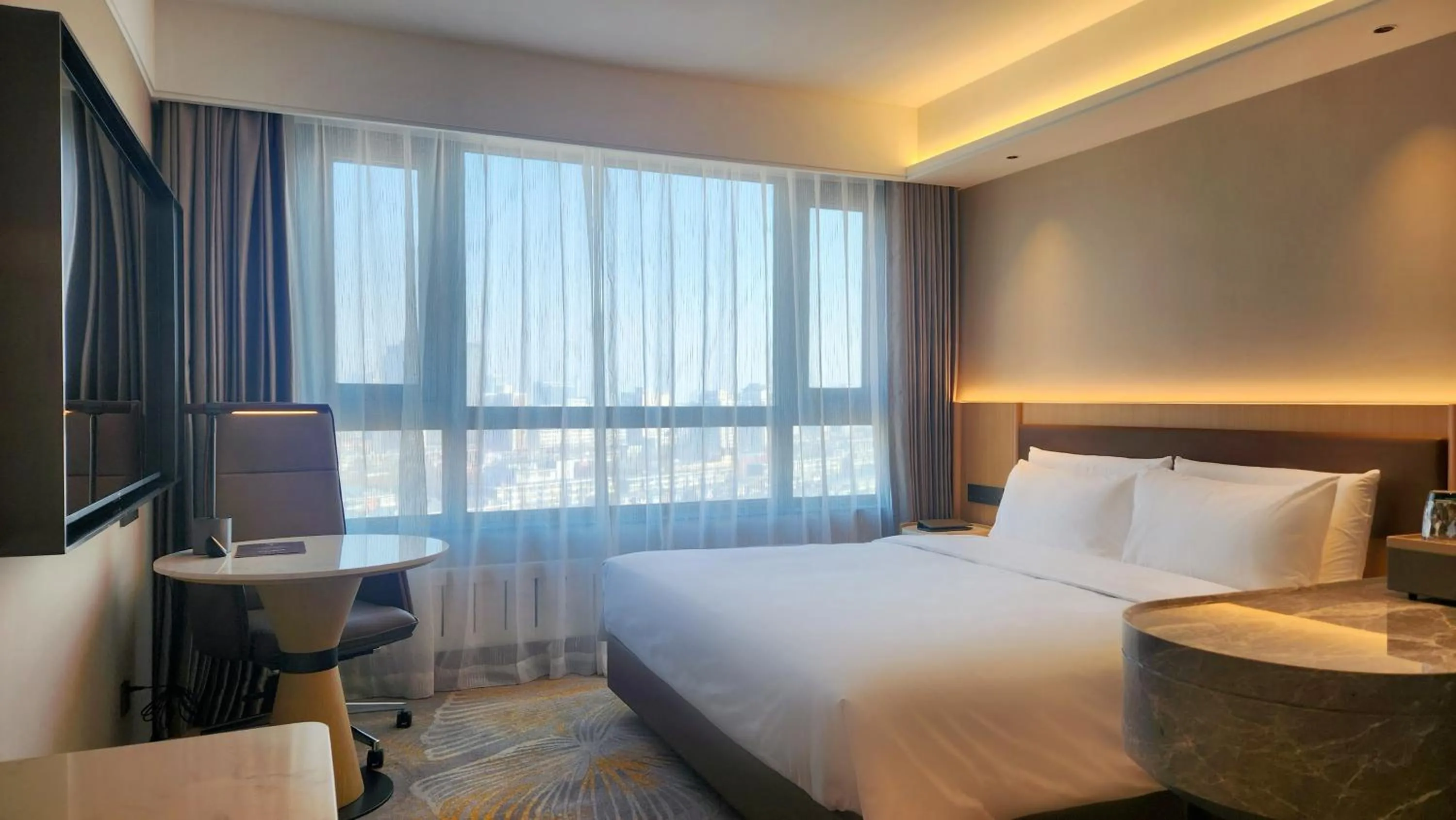 Bedroom, Bed in Yanshan Hotel