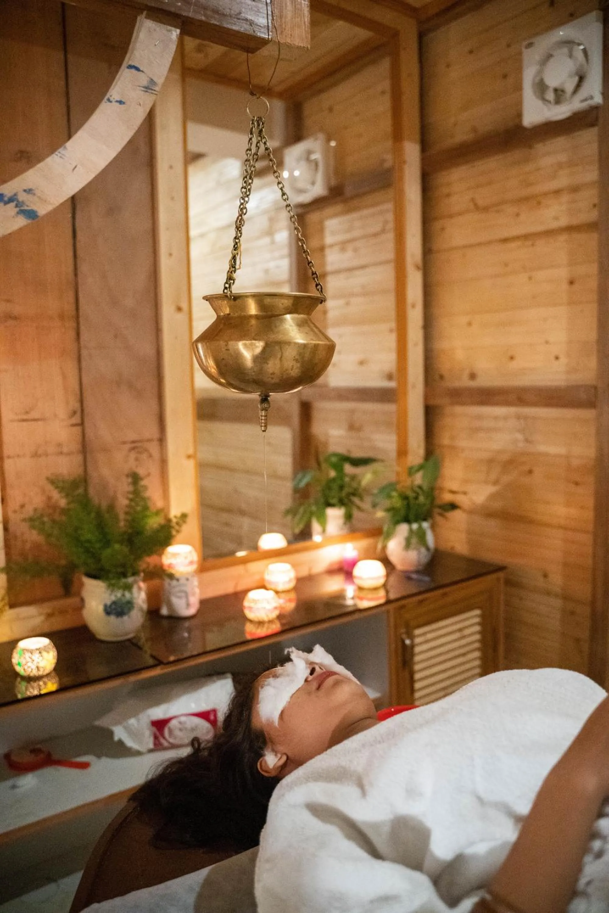 People in Swiss Cottage and Spa by Salvus