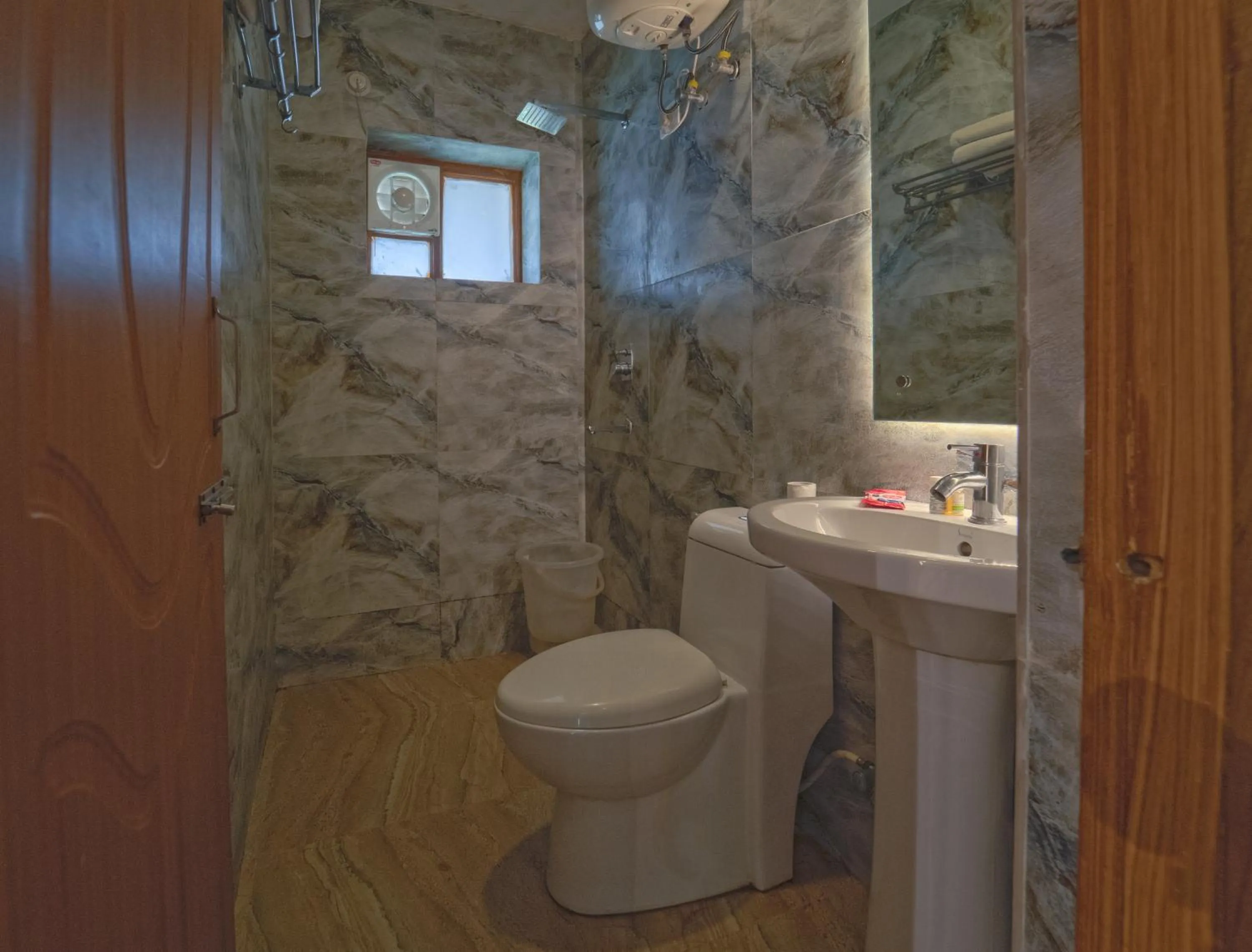 Shower in Swiss Cottage and Spa by Salvus