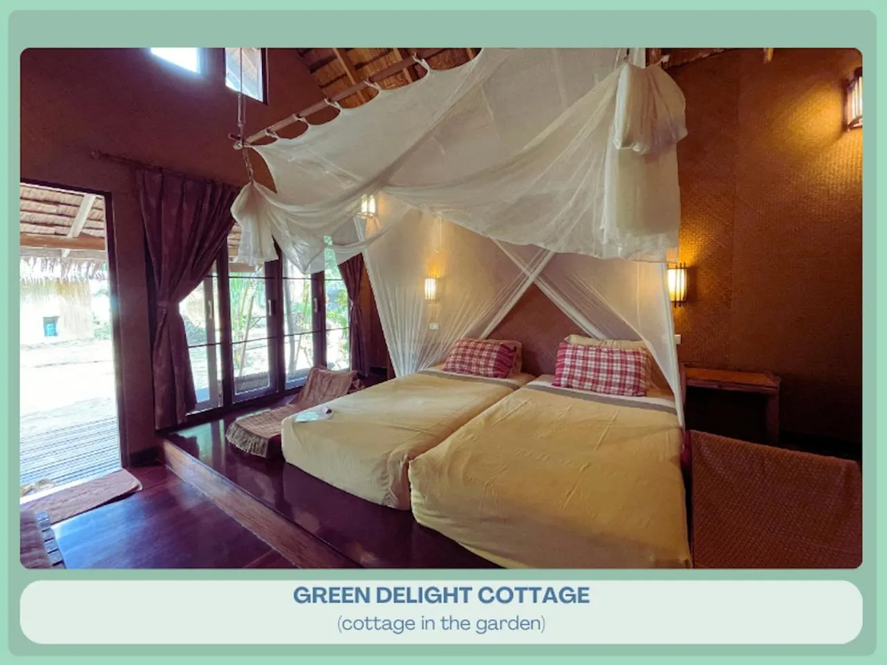 Bed in Coco Cottage
