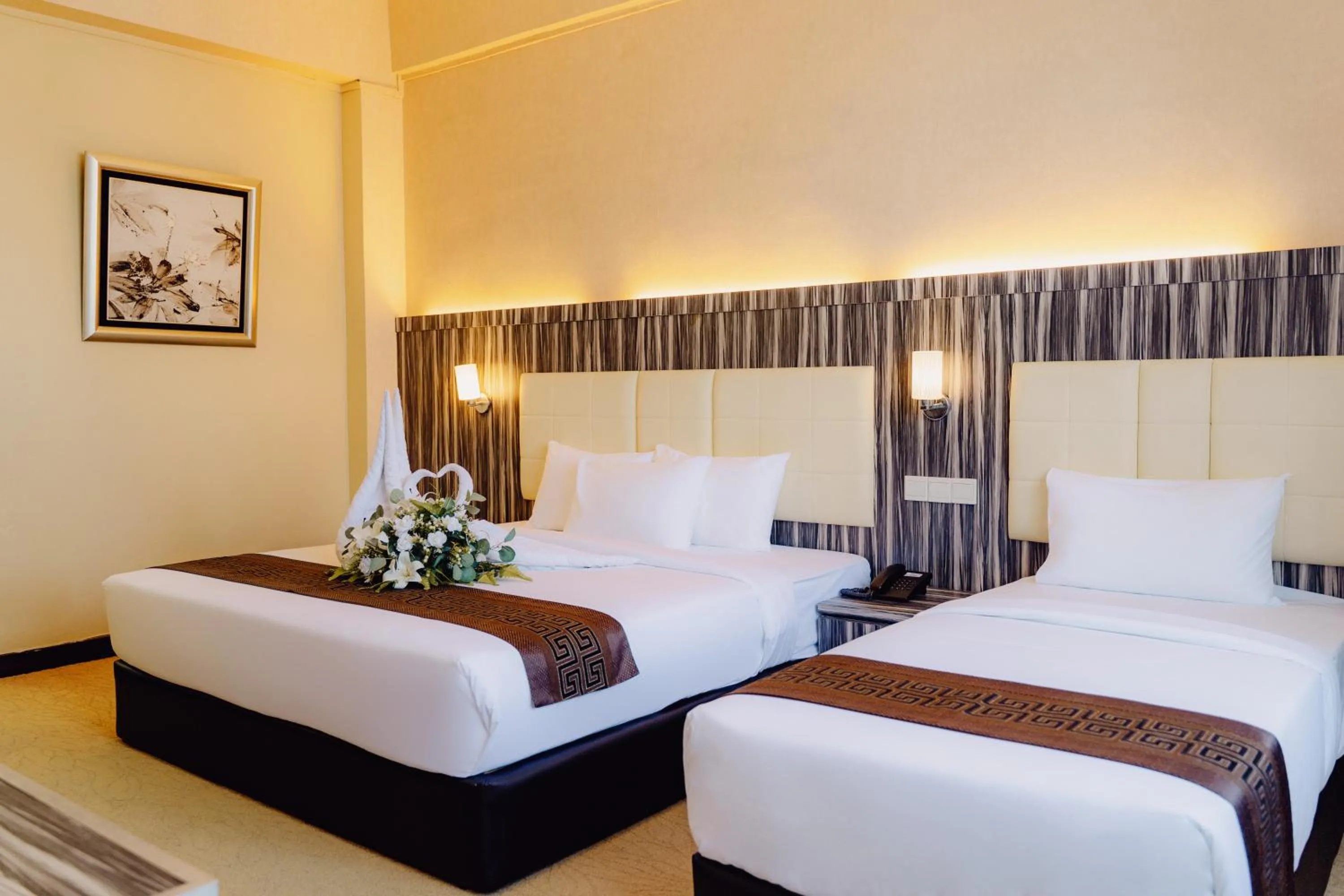 Bed in Hotel Sentral Melaka @ City Centre