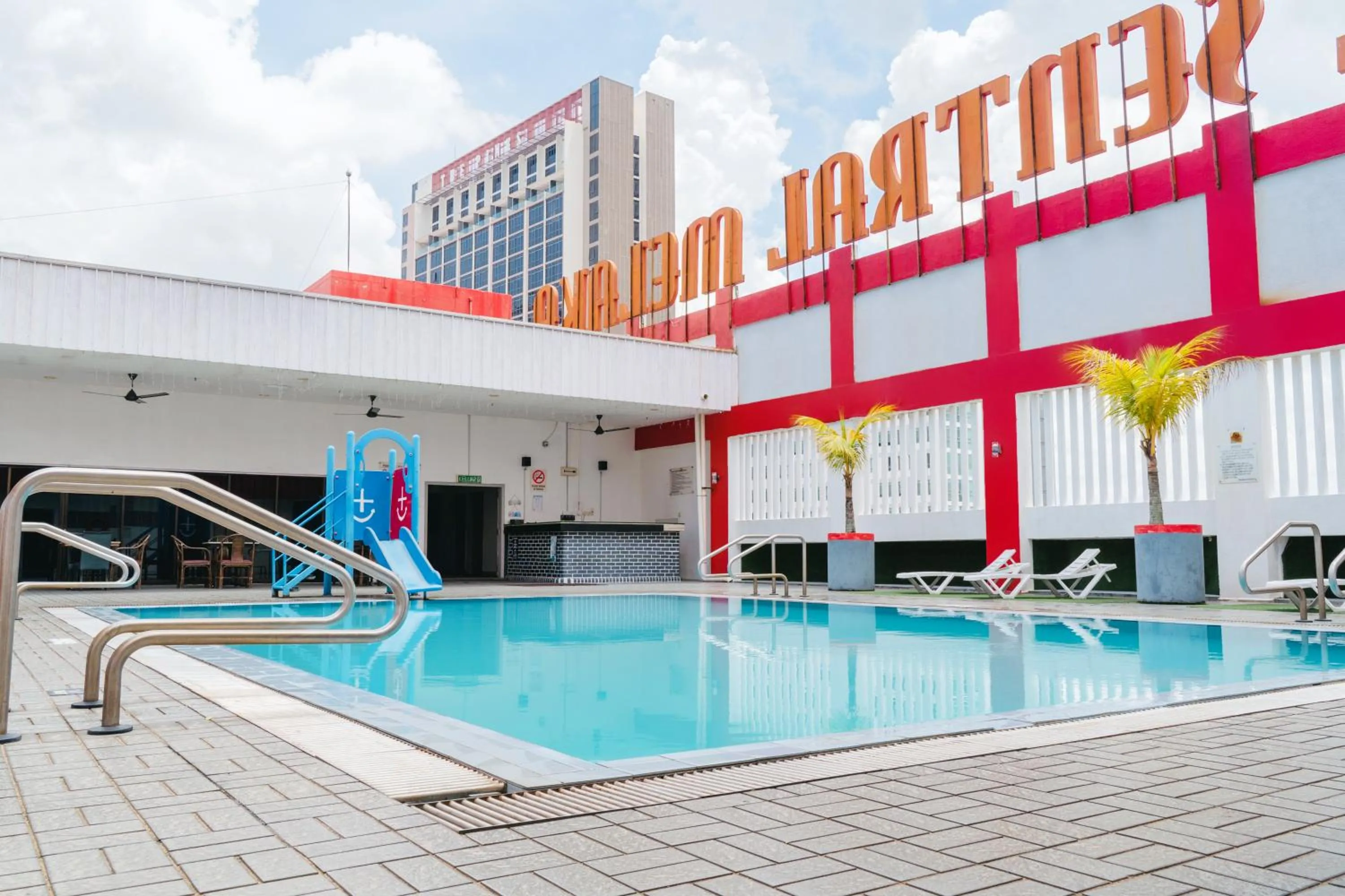 Pool view in Hotel Sentral Melaka @ City Centre