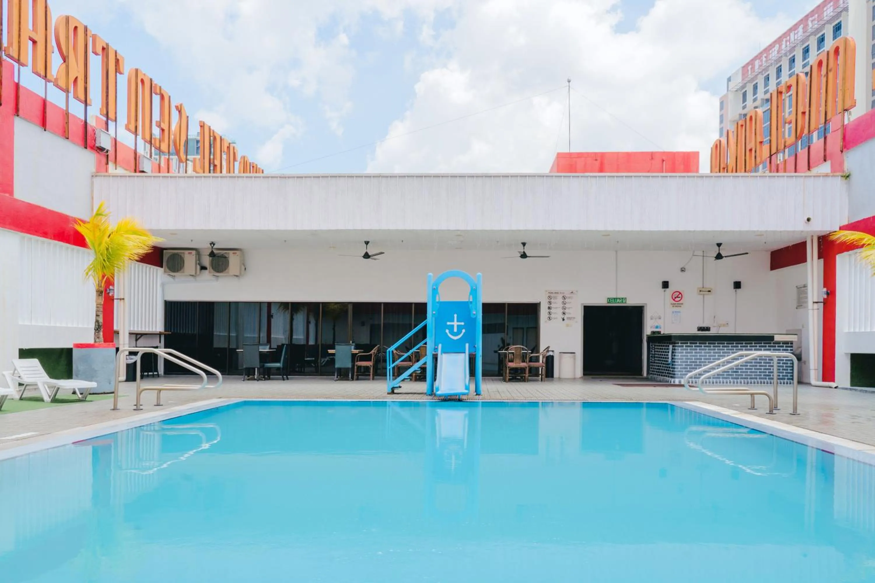 Pool view in Hotel Sentral Melaka @ City Centre