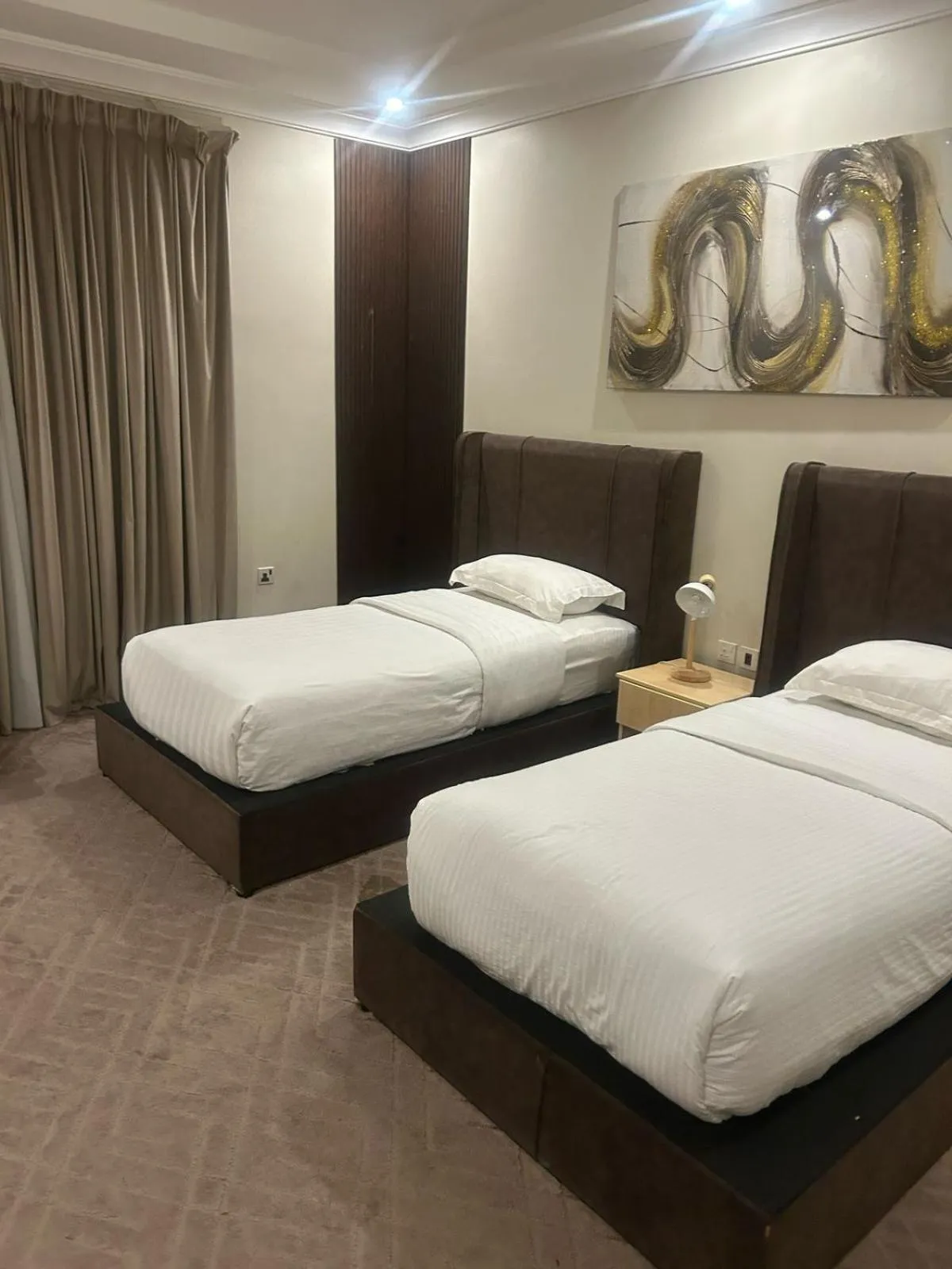 Bed in Aseel Hotel Apartment