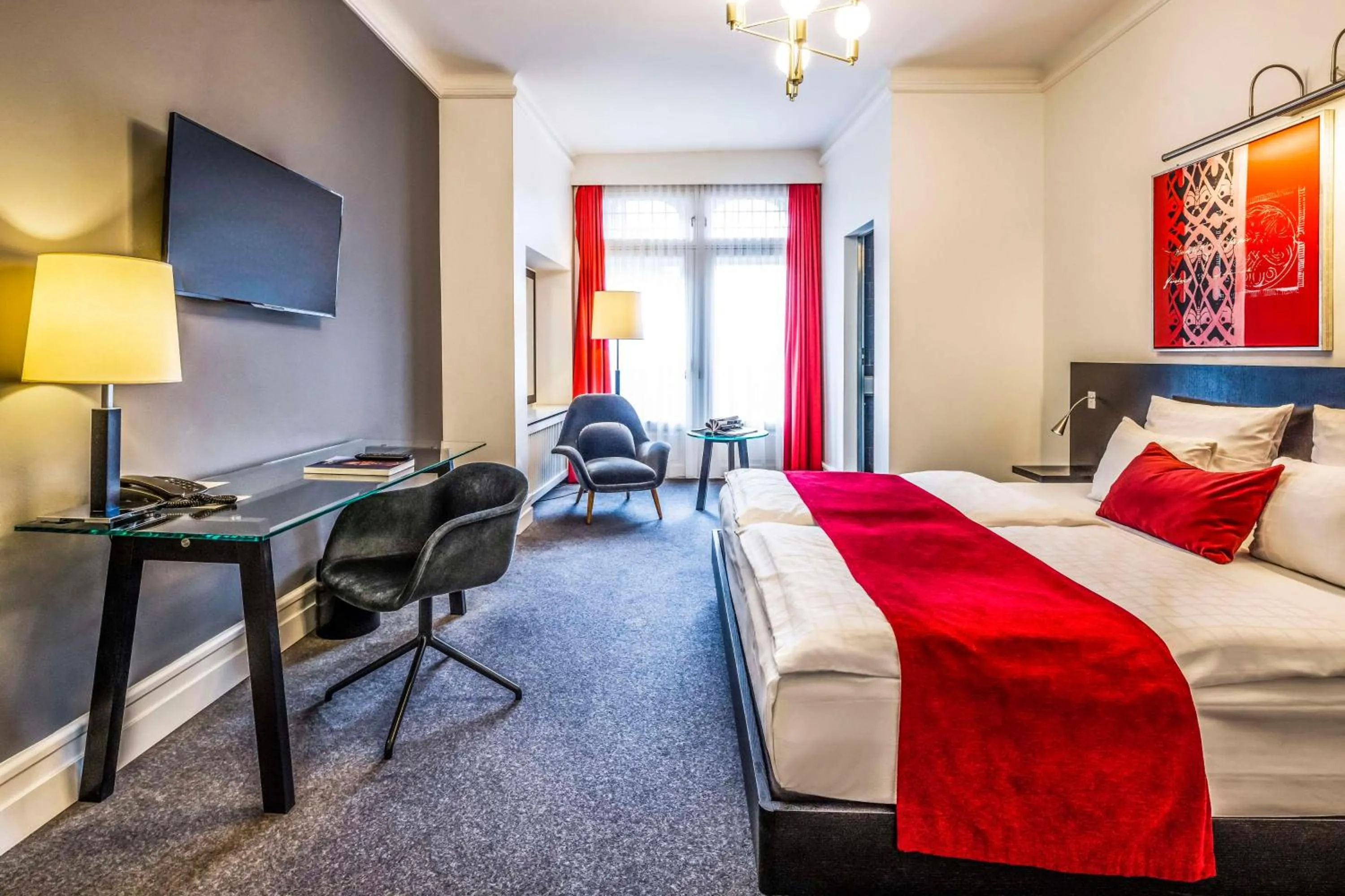 Bedroom, Bed in Scandic Palace Hotel