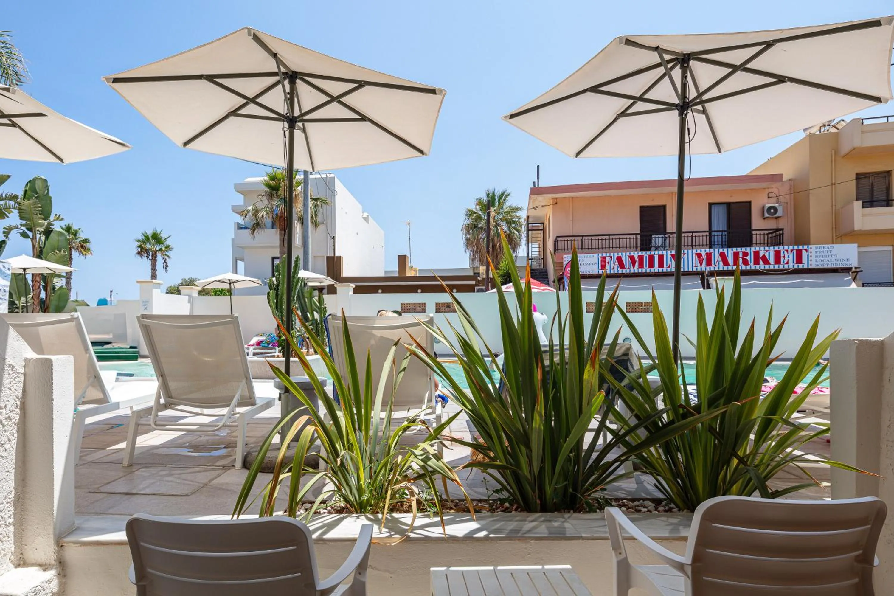 Patio in Aristea Hotel