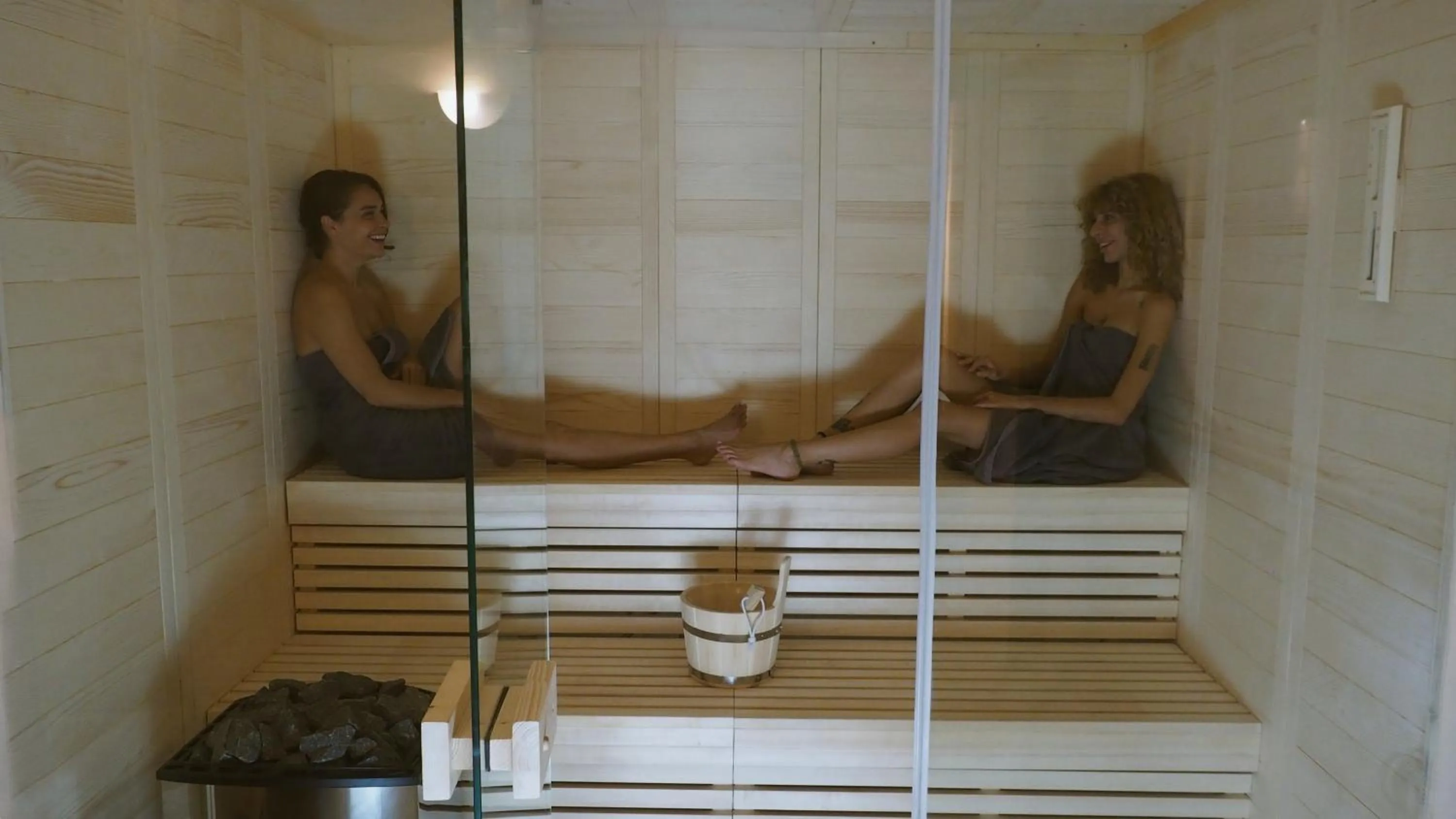 Sauna in Aristea Hotel