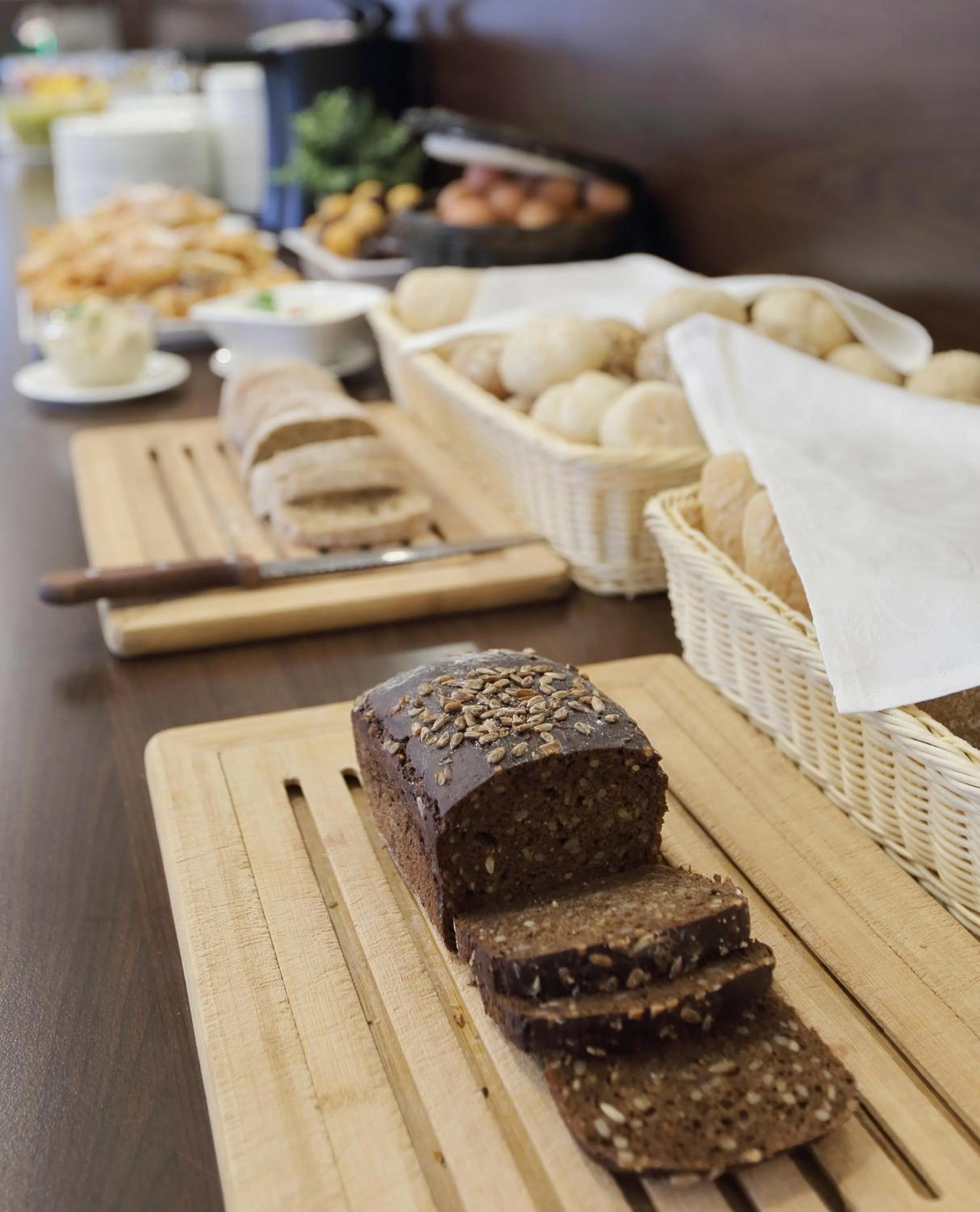 Buffet breakfast in Aurora Hotel Klaipeda