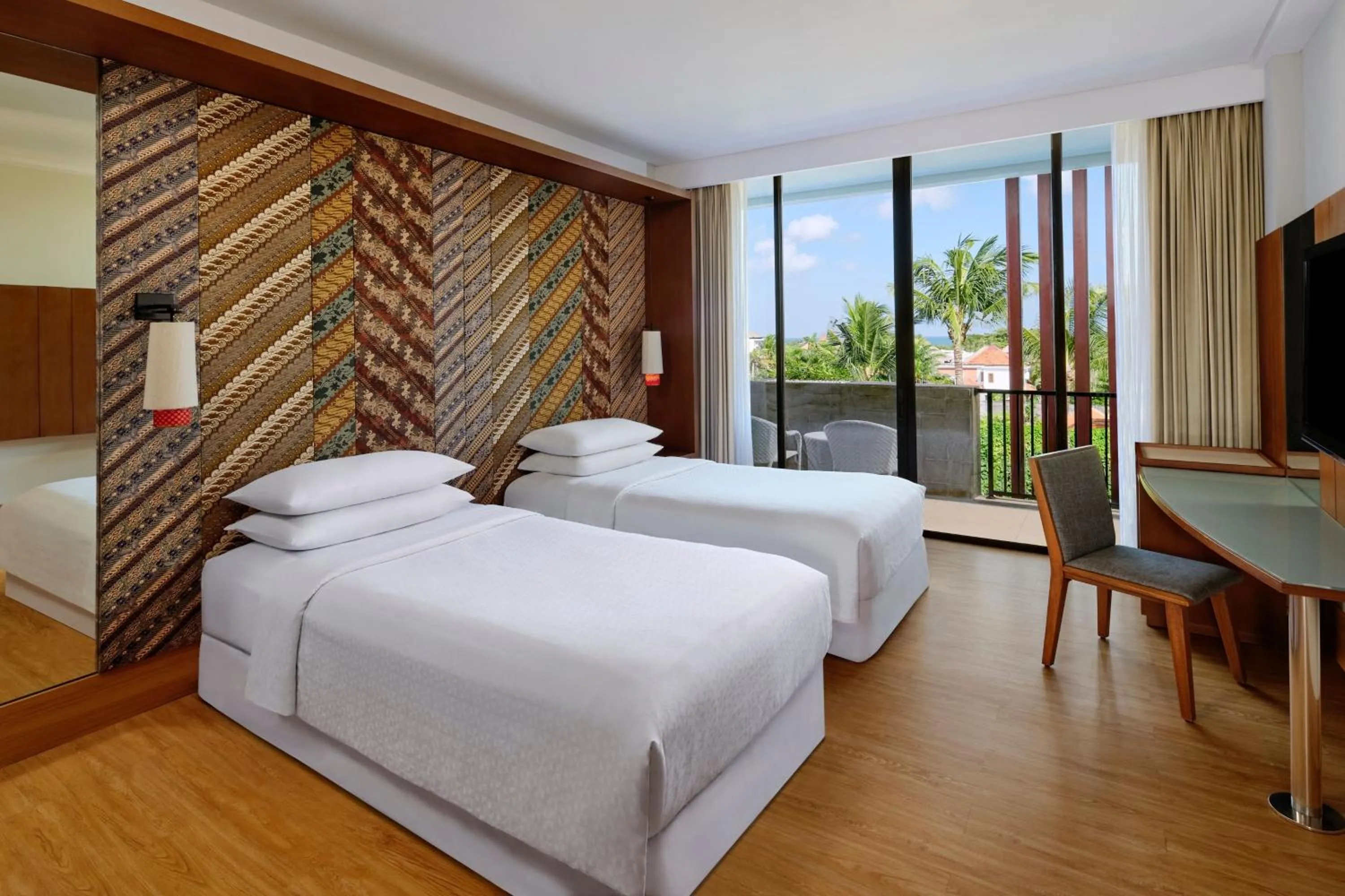 Swimming pool, Bed in Four Points by Sheraton Bali, Seminyak