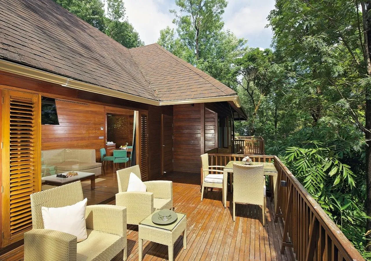 Seating area in The Tamara Coorg