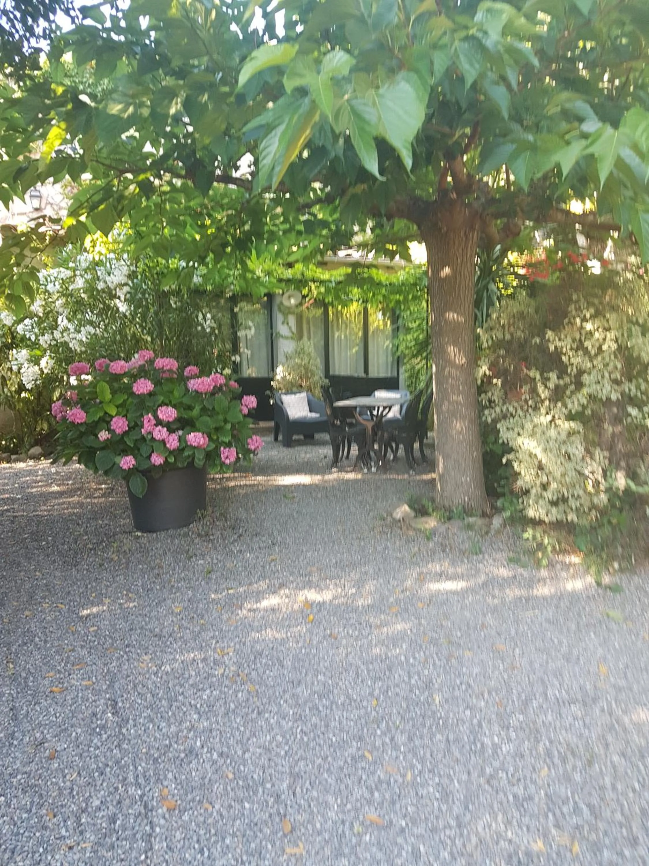 Garden view in La Maison sur la Colline