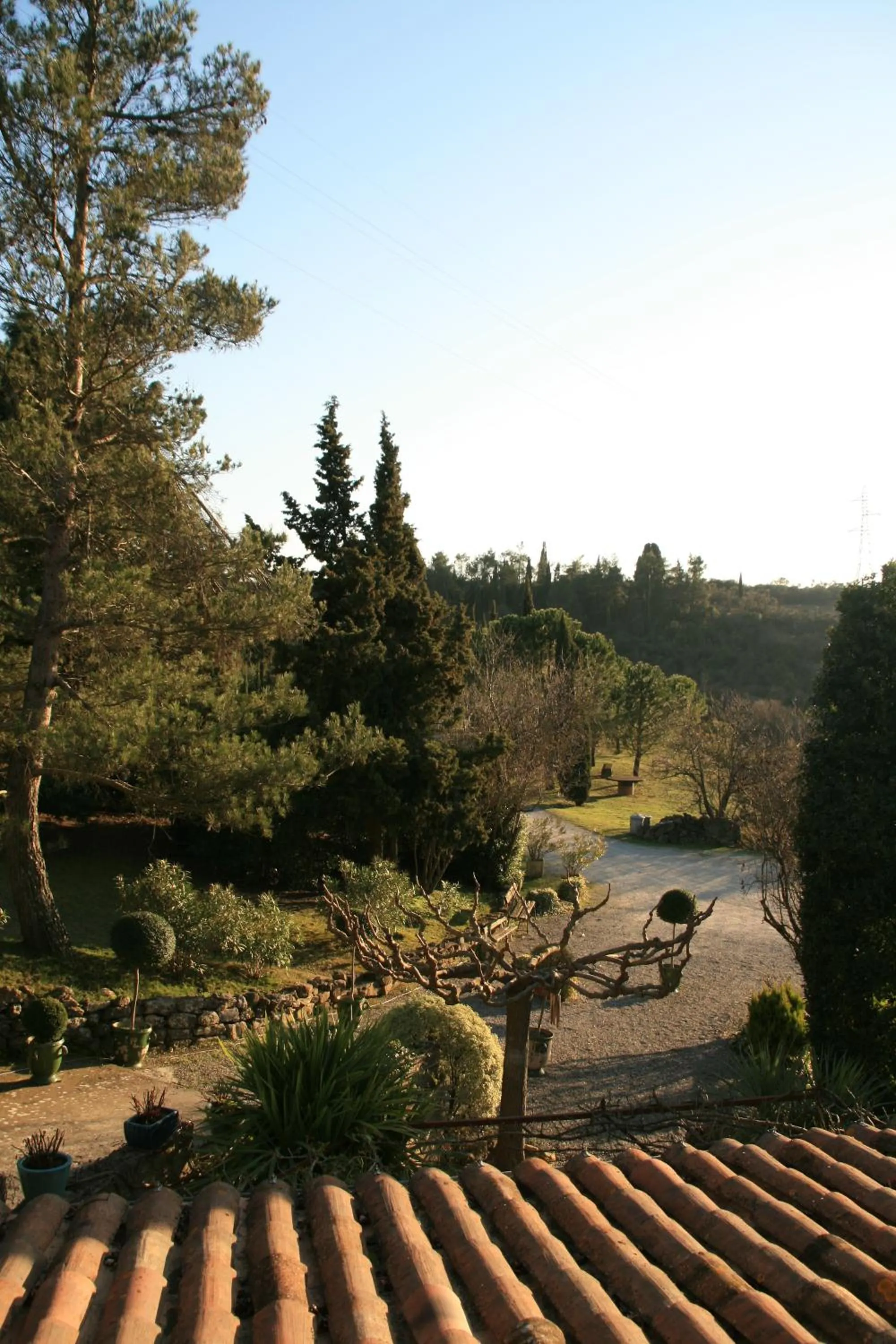 Garden view in La Maison sur la Colline