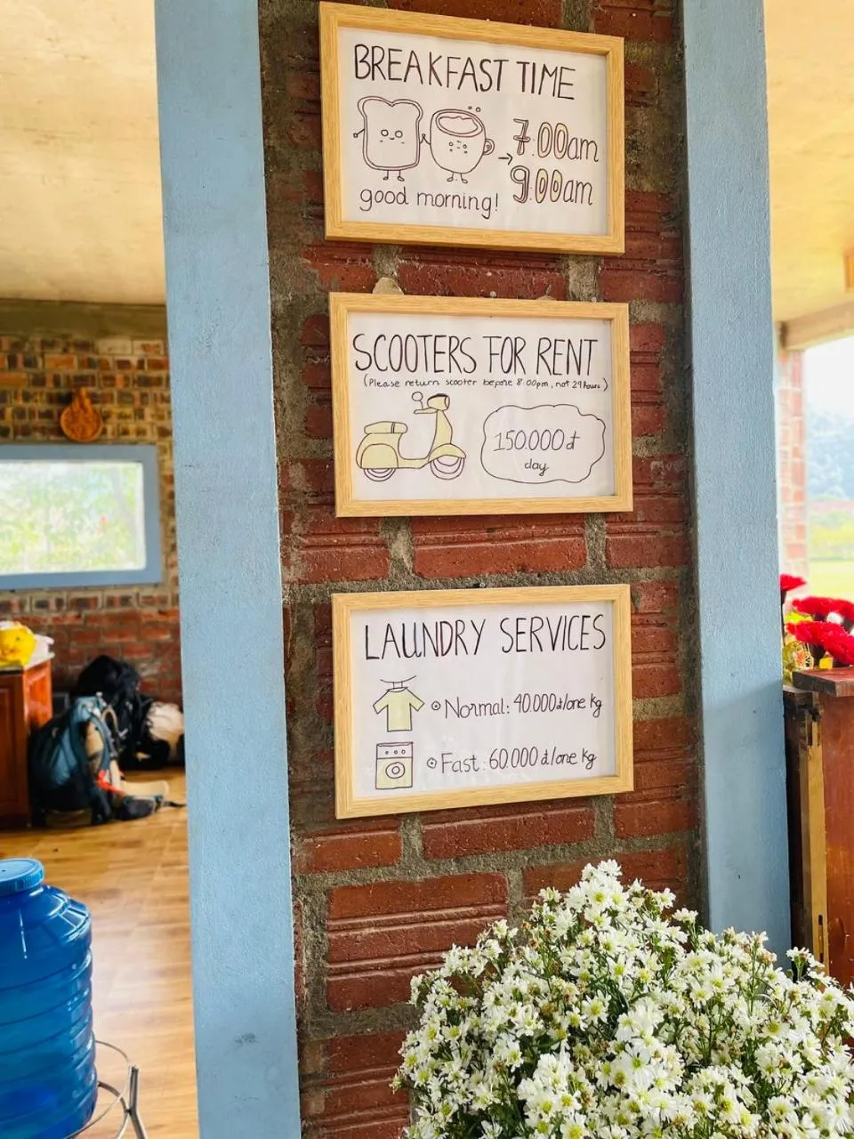 Text overlay in Phong Nha An An Homestay