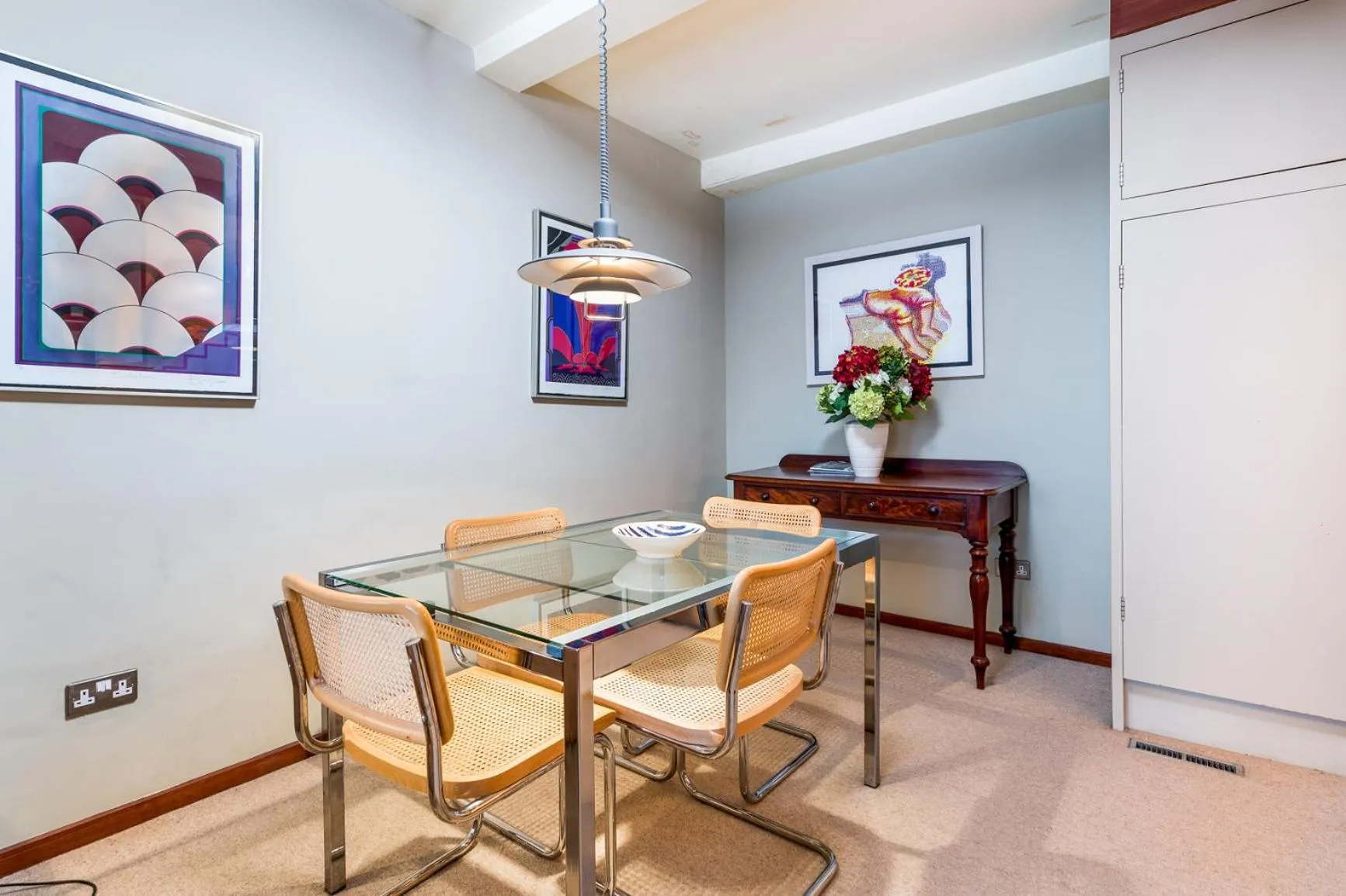 Dining area in Princes Gate Mews