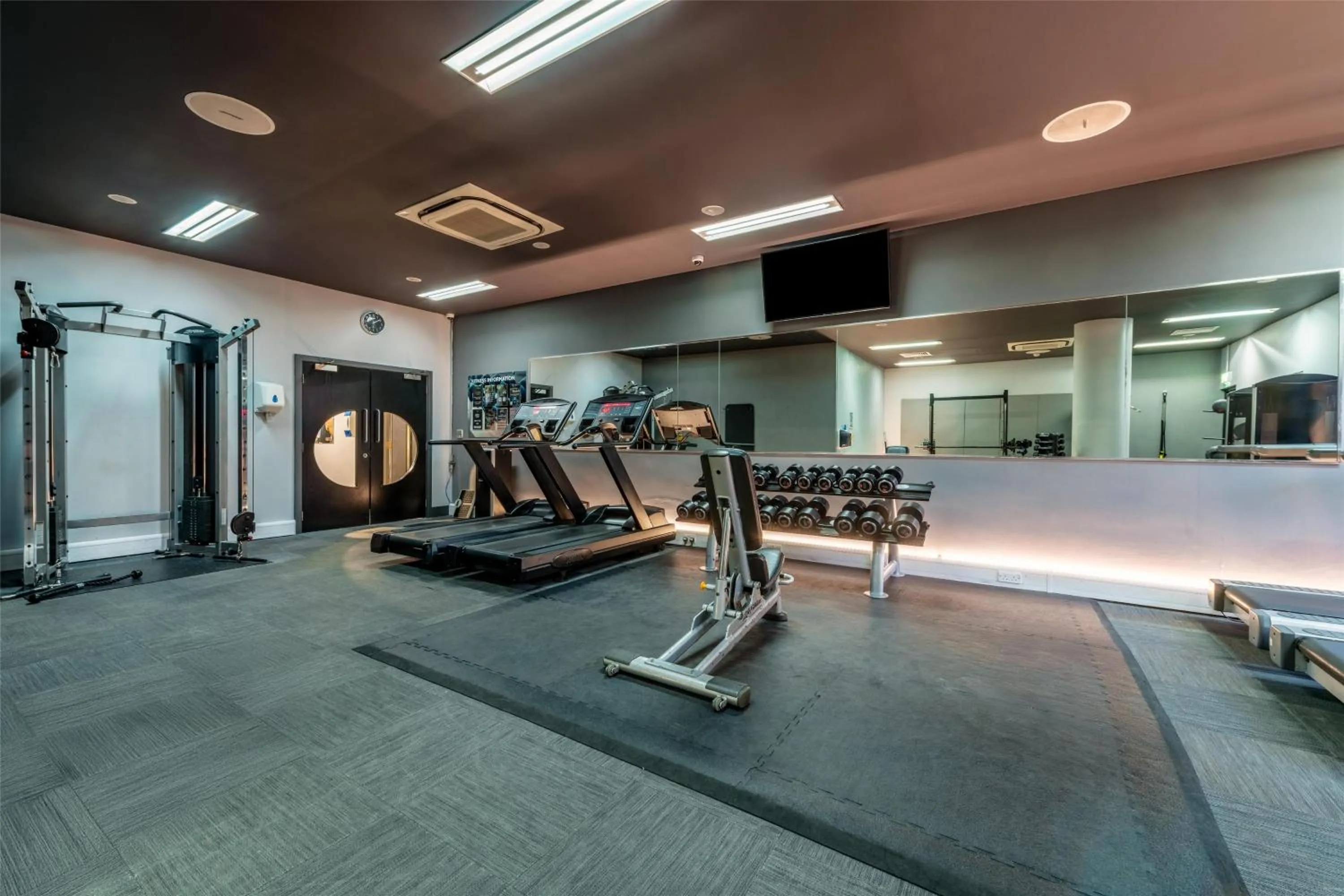 Fitness centre/facilities in Radisson Hotel Manchester City Centre, A Verified Net Zero Hotel