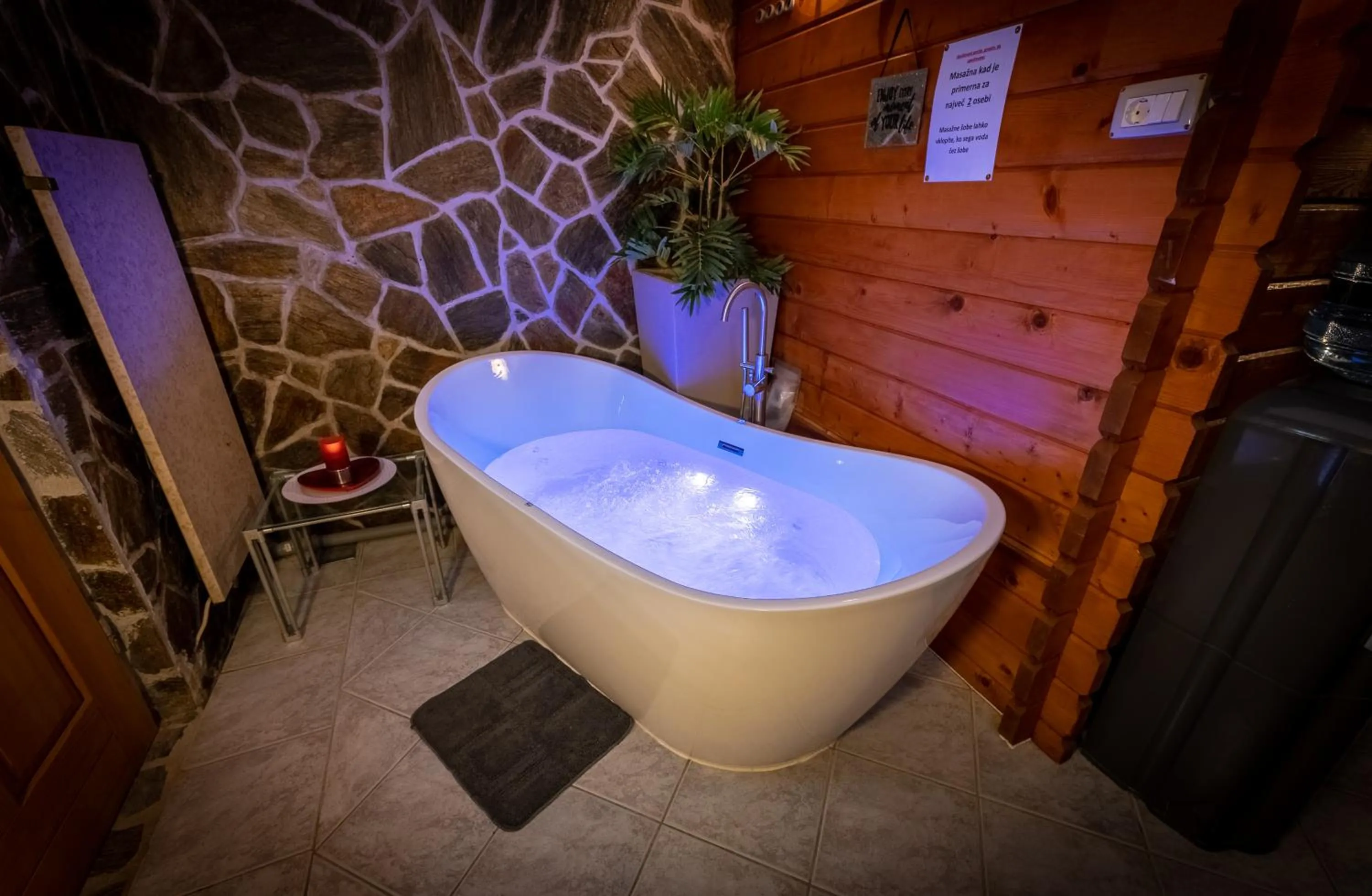 Sauna in Korošec Apartments and Wellness Centre