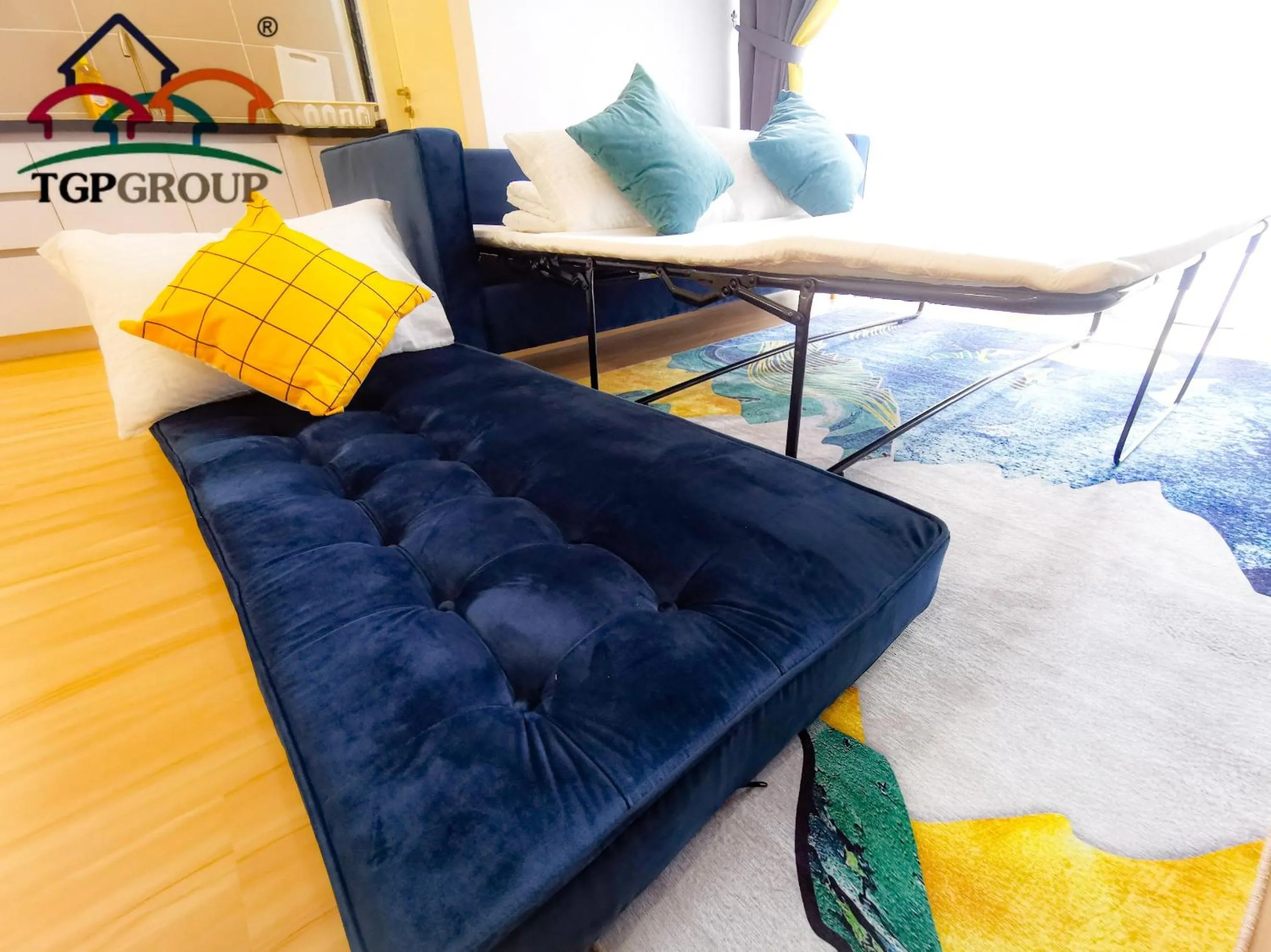 Living room, Bed in Legoland D'PRISTINE Apartment By TGP