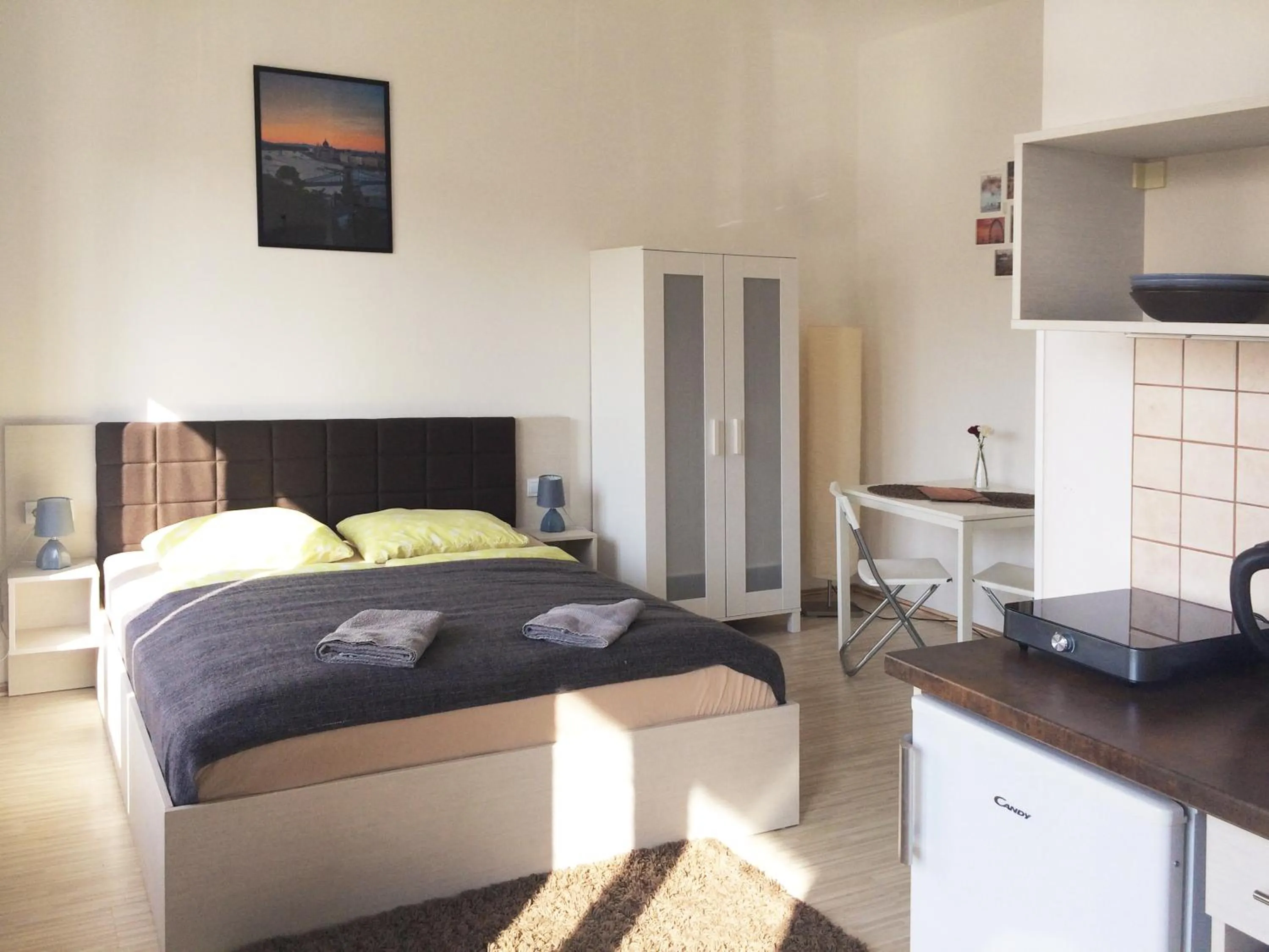 Bed in Zoom-Budapest Apartments