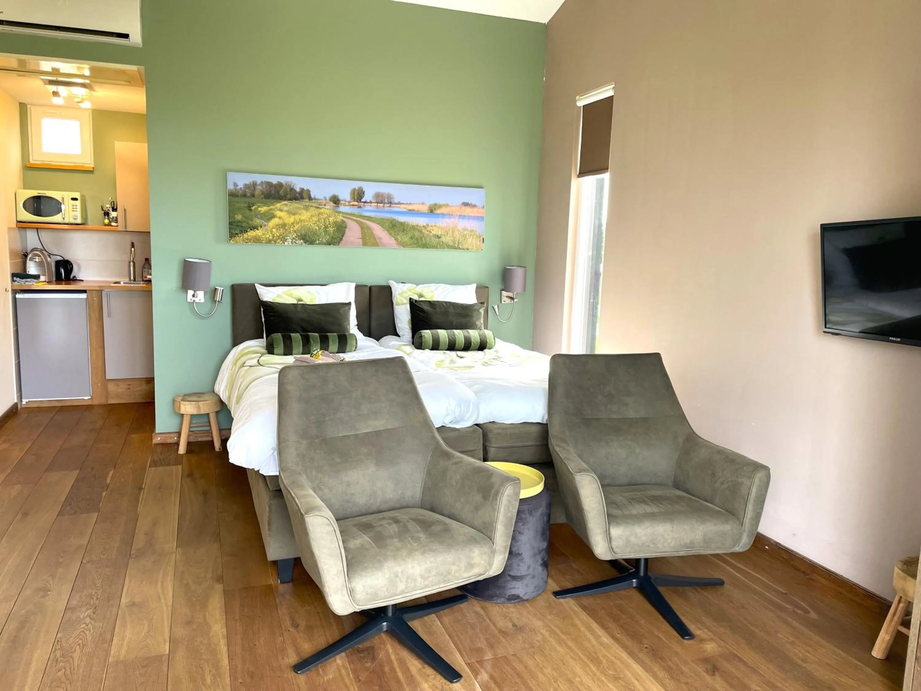 Living room in B&B De Donk