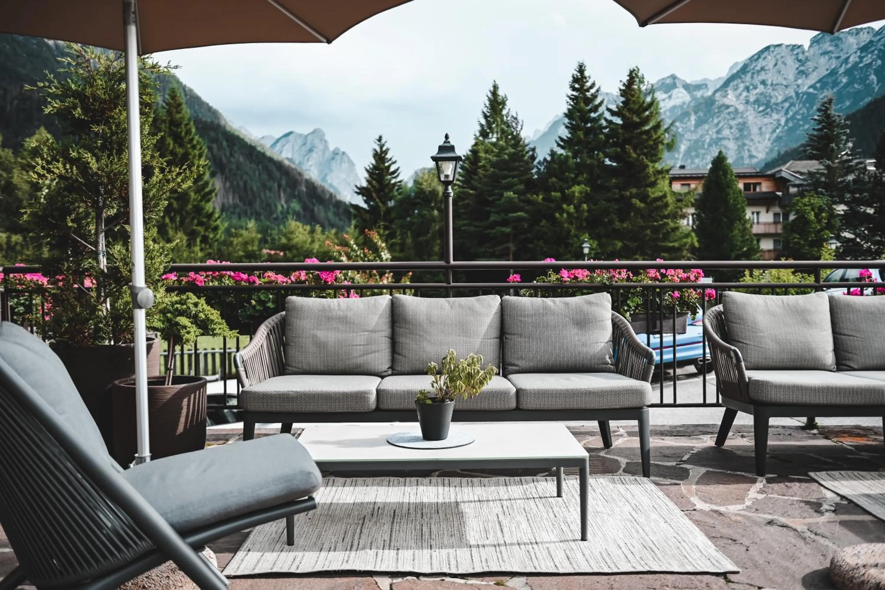 Balcony/Terrace in Hotel Toblacherhof