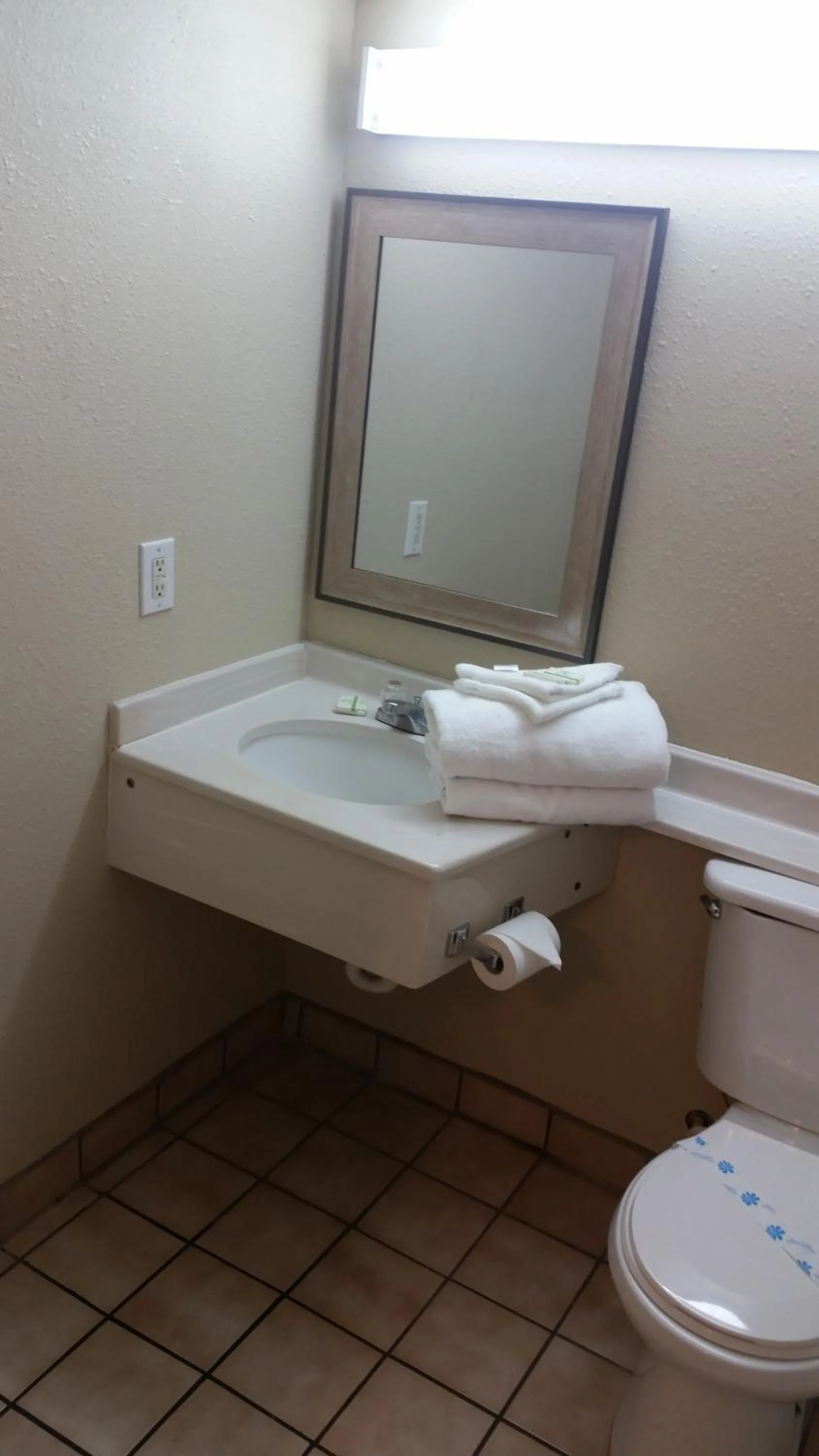 Bathroom in The Virginian Motel