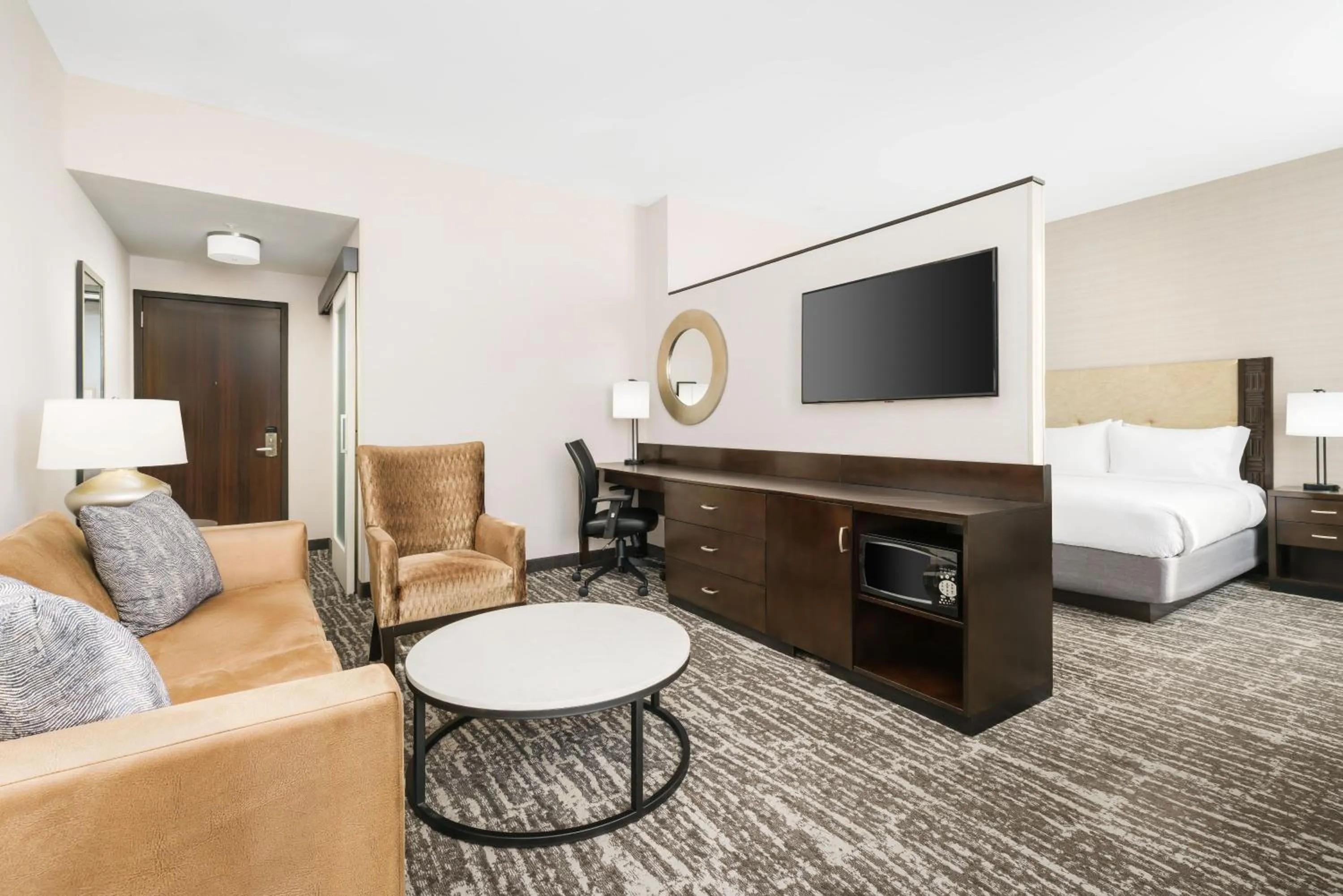 Communal lounge/ TV room, Bed in Fairfield Inn & Suites by Marriott New York Midtown Manhattan/Penn Station
