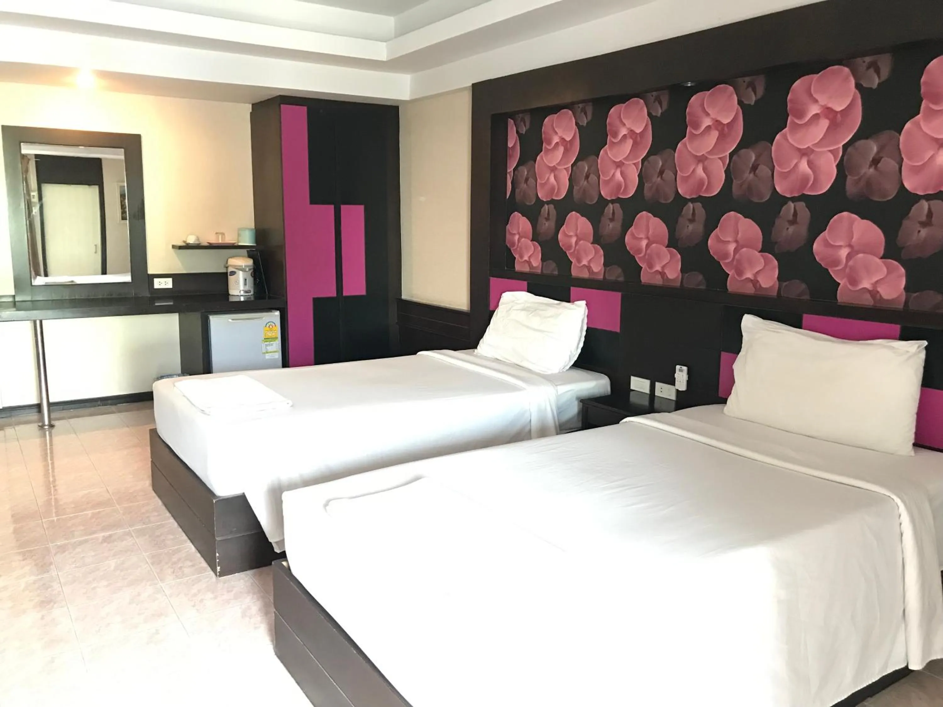 Bed in Khon Kaen Ruenrom Hotel