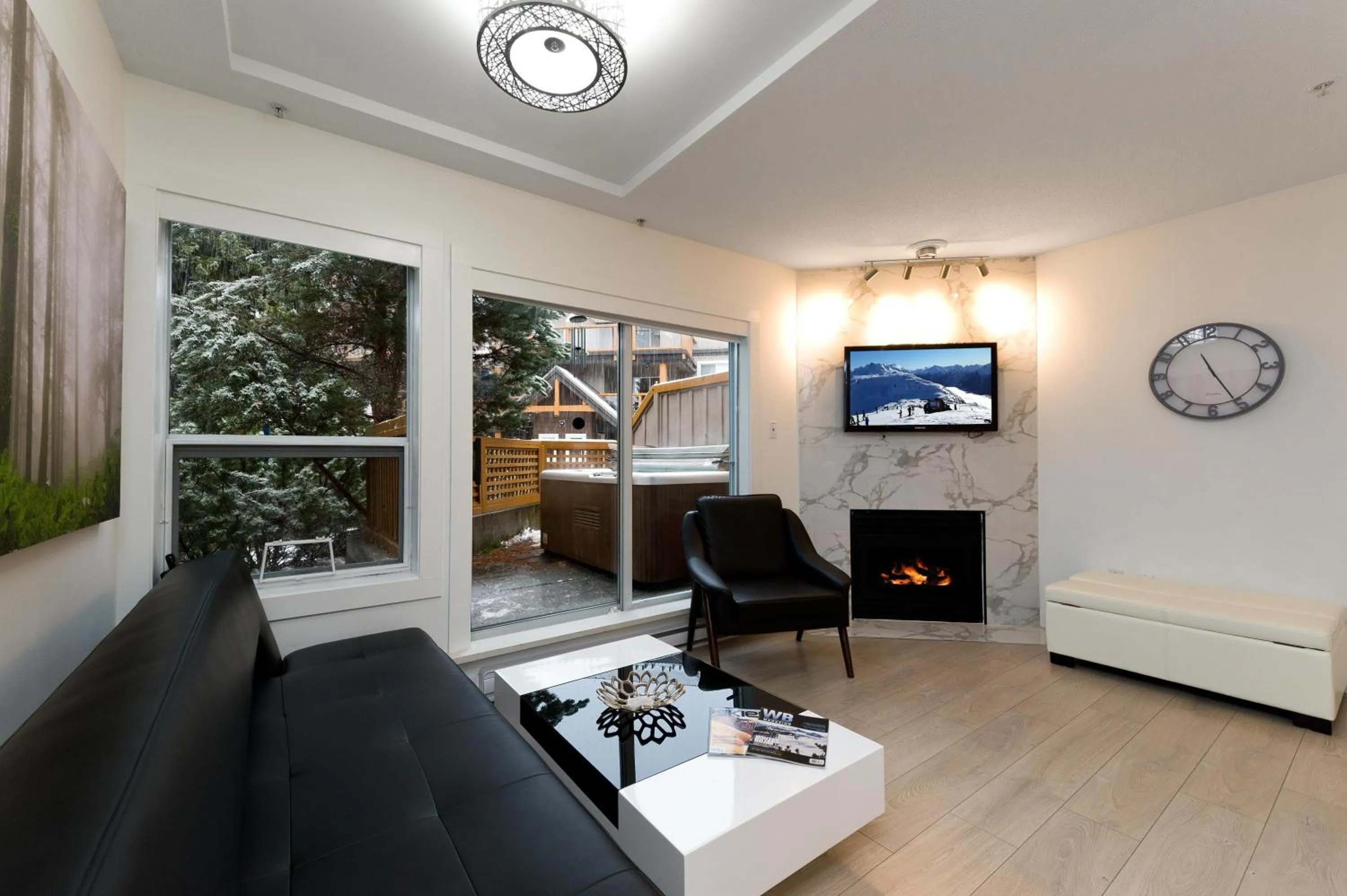 Living room in Glaciers Reach by Allseason Vacation Rentals