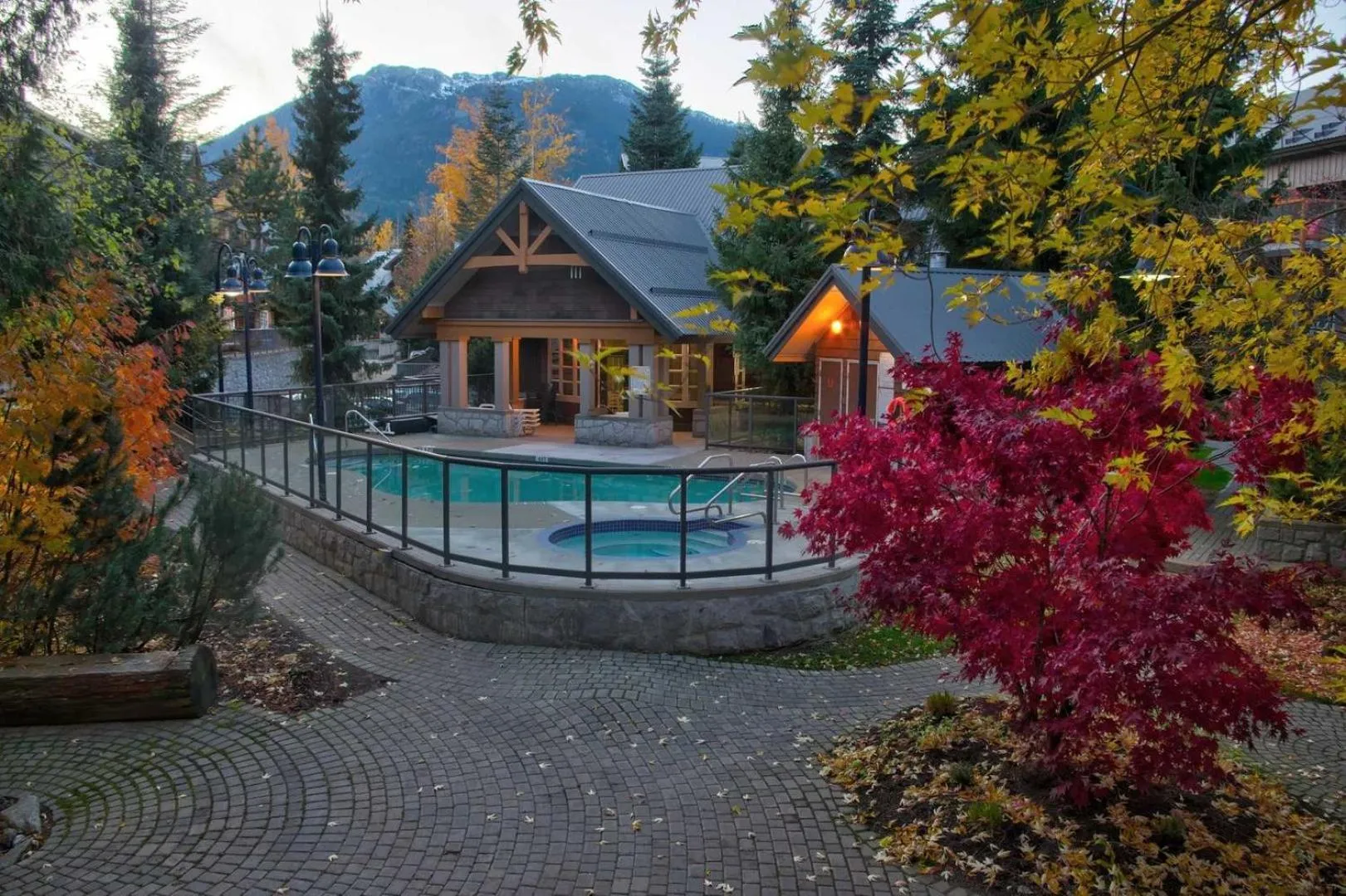 Pool view in Glaciers Reach by Allseason Vacation Rentals
