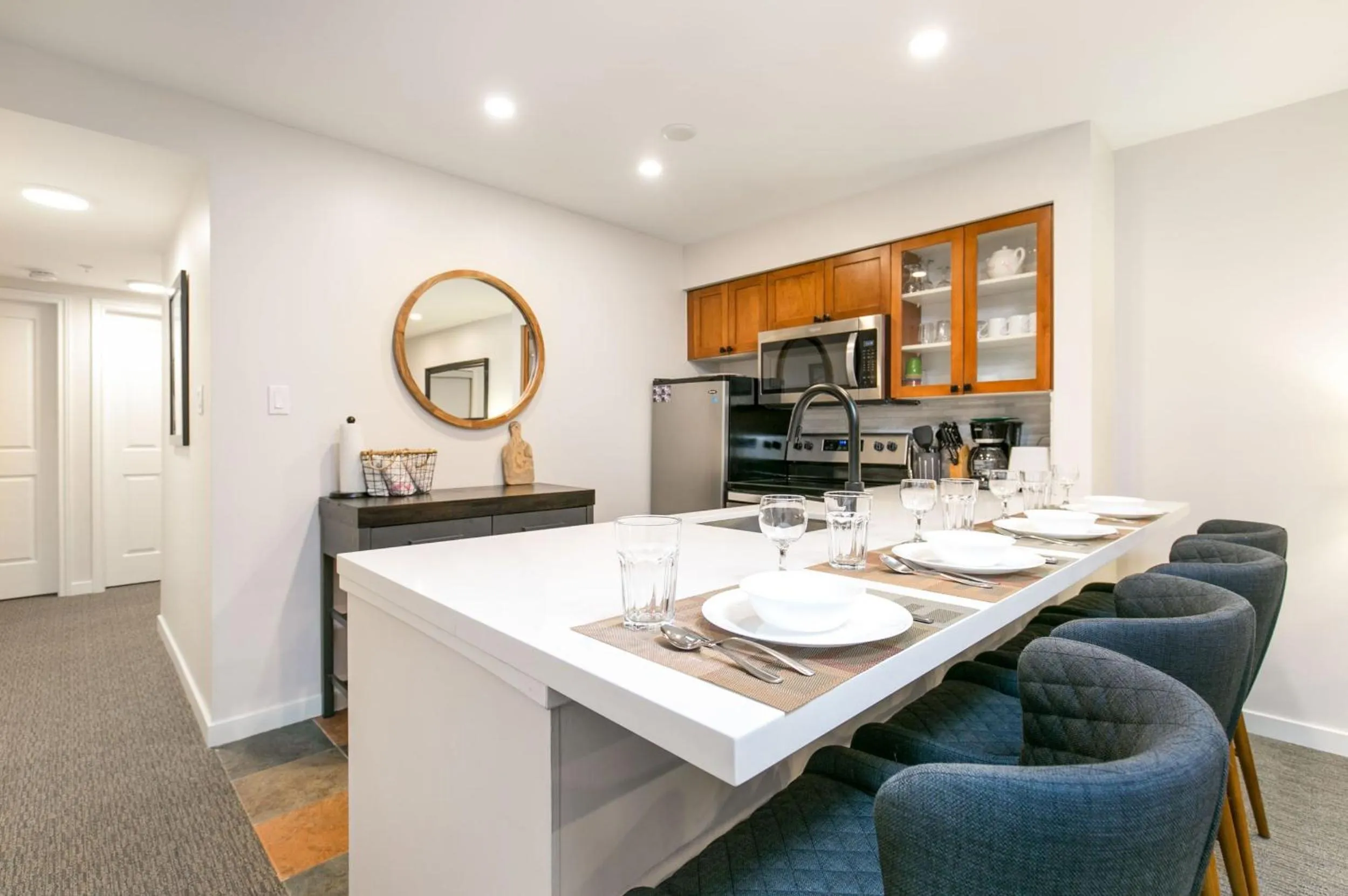 kitchen in Glaciers Reach by Allseason Vacation Rentals