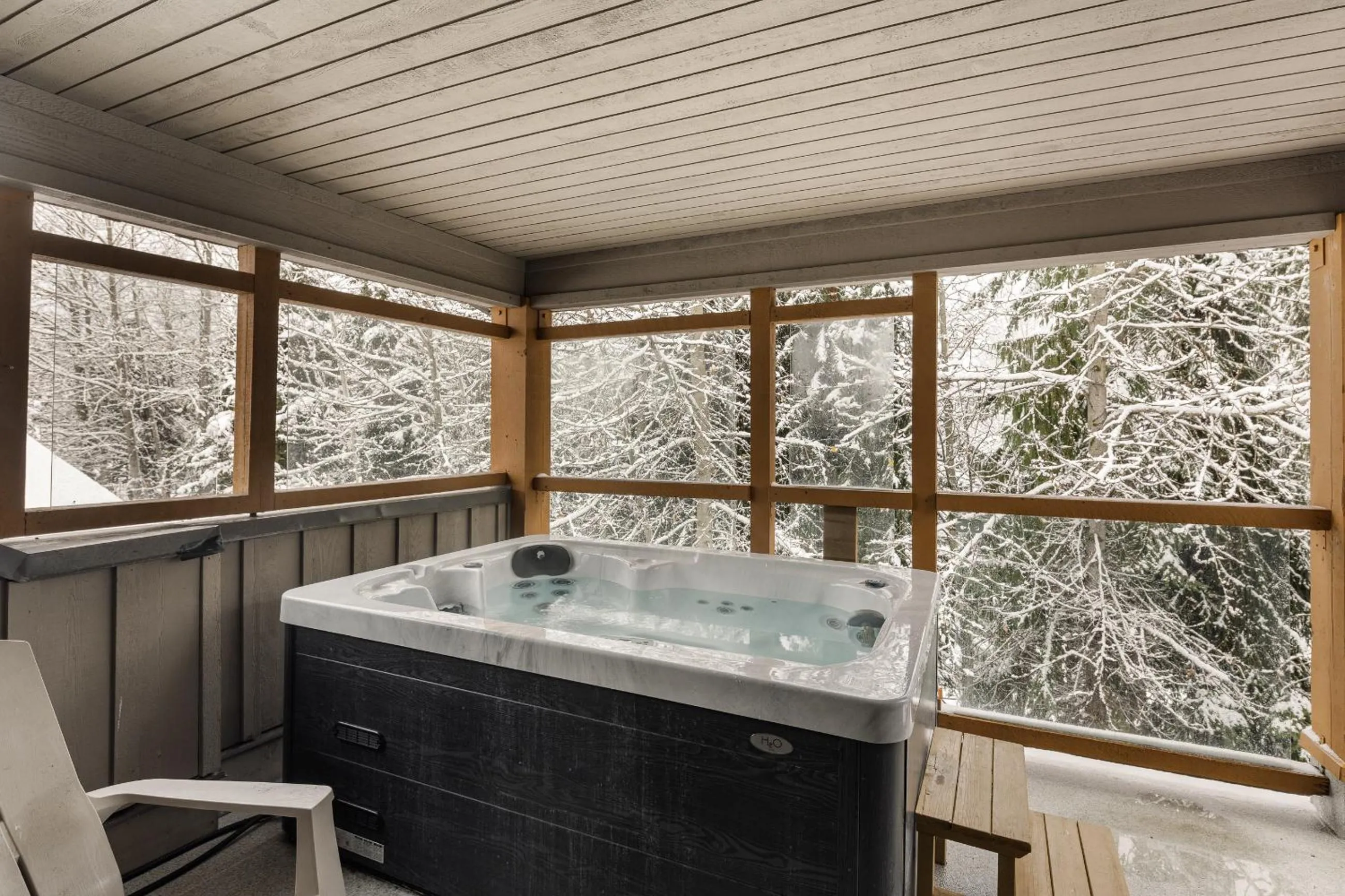 Hot Tub in Glaciers Reach by Allseason Vacation Rentals