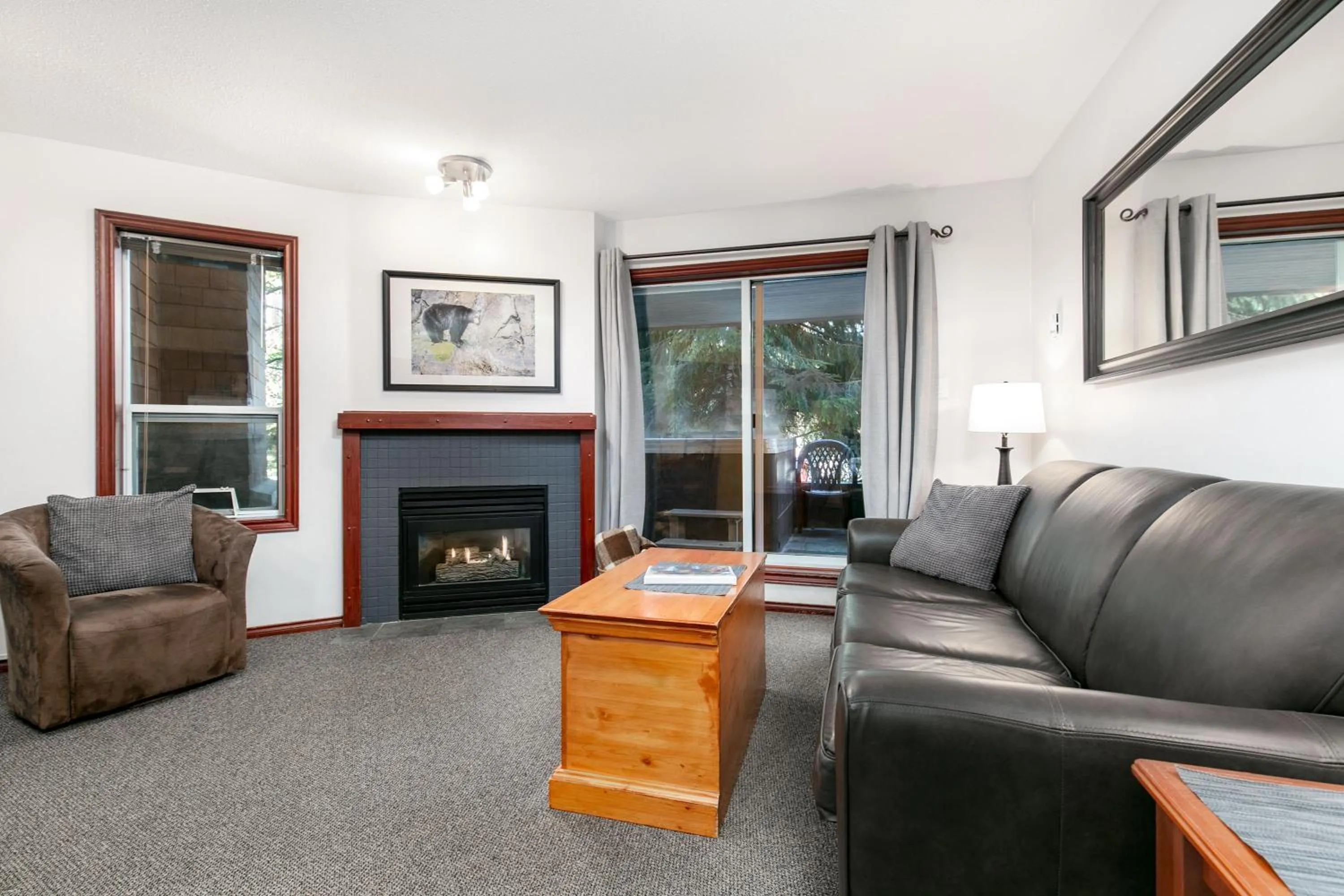 Living room in Glaciers Reach by Allseason Vacation Rentals