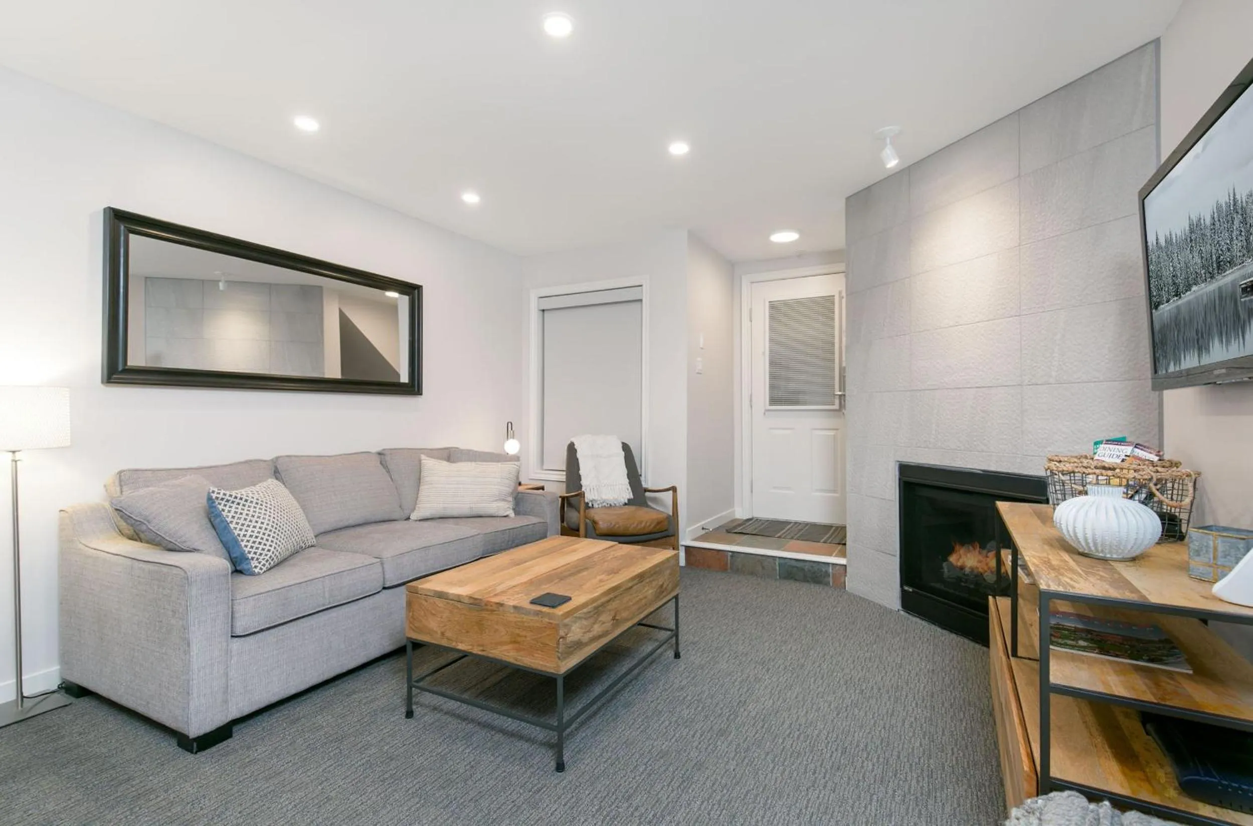 Living room in Glaciers Reach by Allseason Vacation Rentals