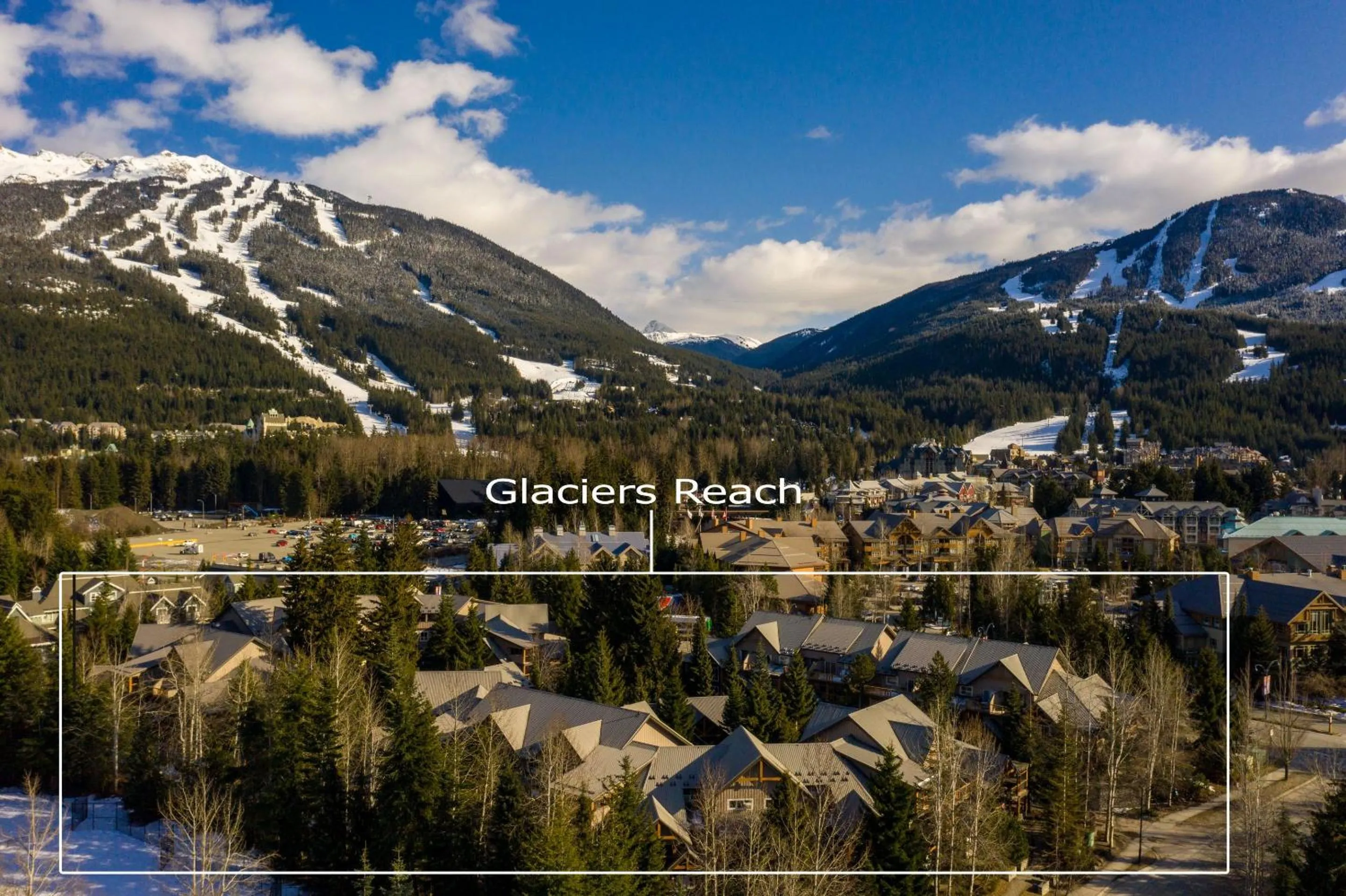 Bird's eye view in Glaciers Reach by Allseason Vacation Rentals