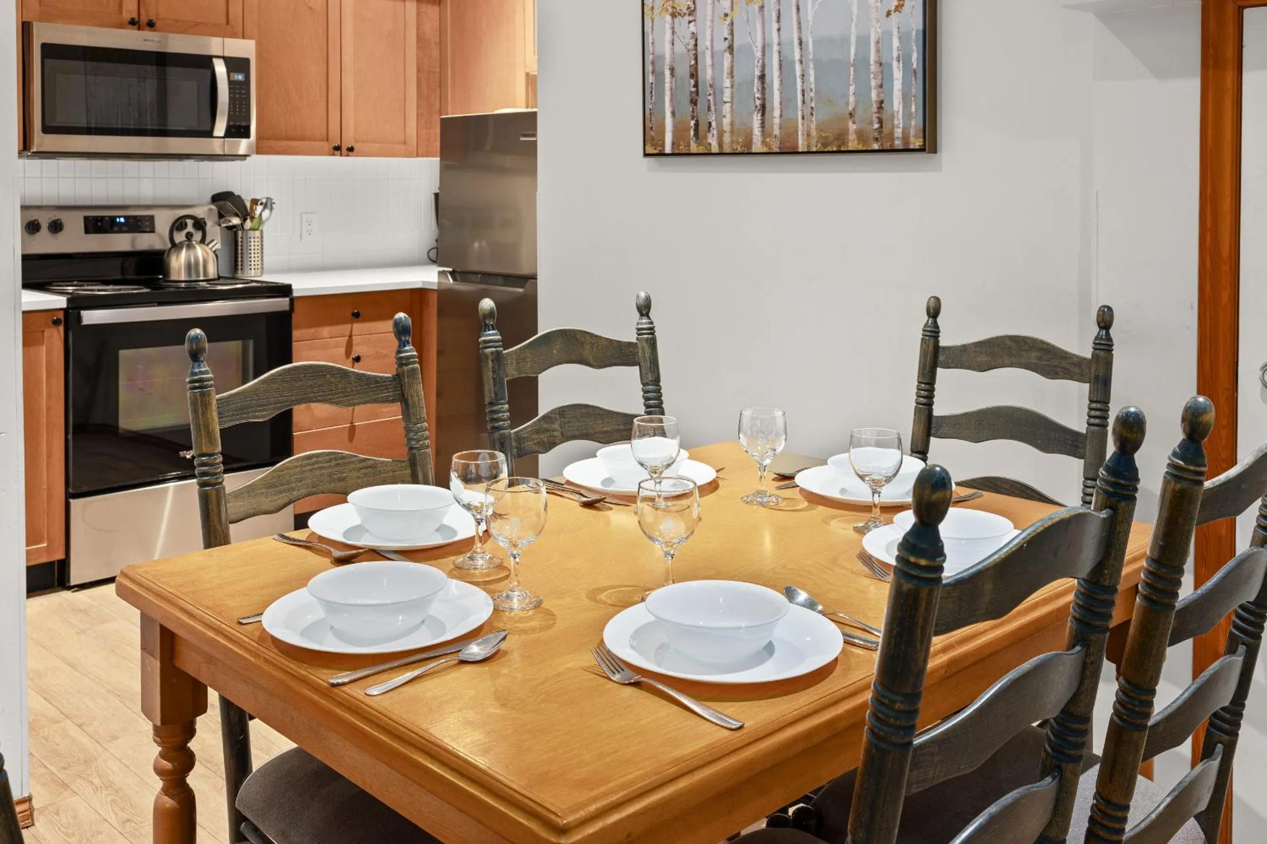 Dining area in Glaciers Reach by Allseason Vacation Rentals