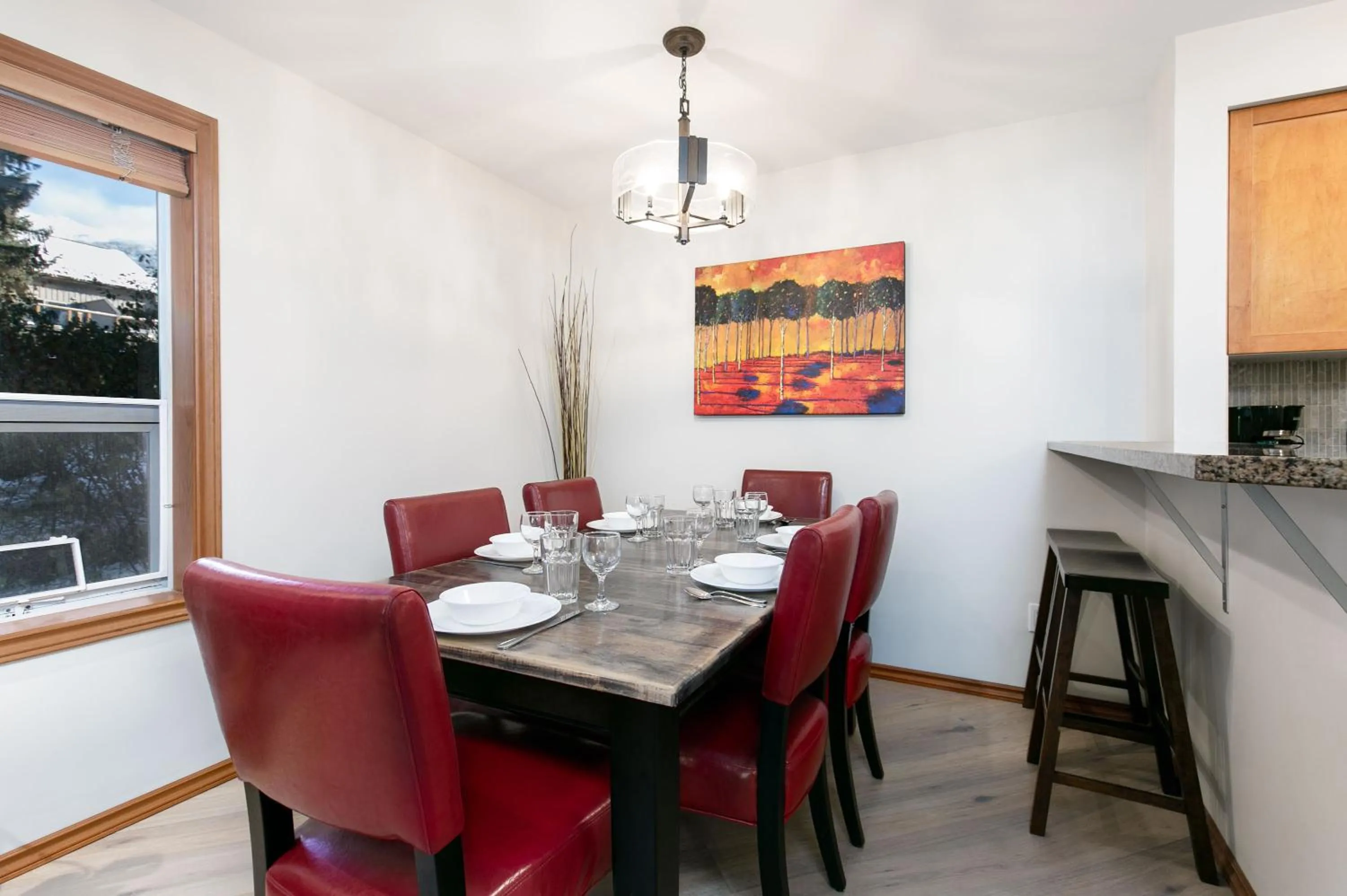 Dining area in Glaciers Reach by Allseason Vacation Rentals