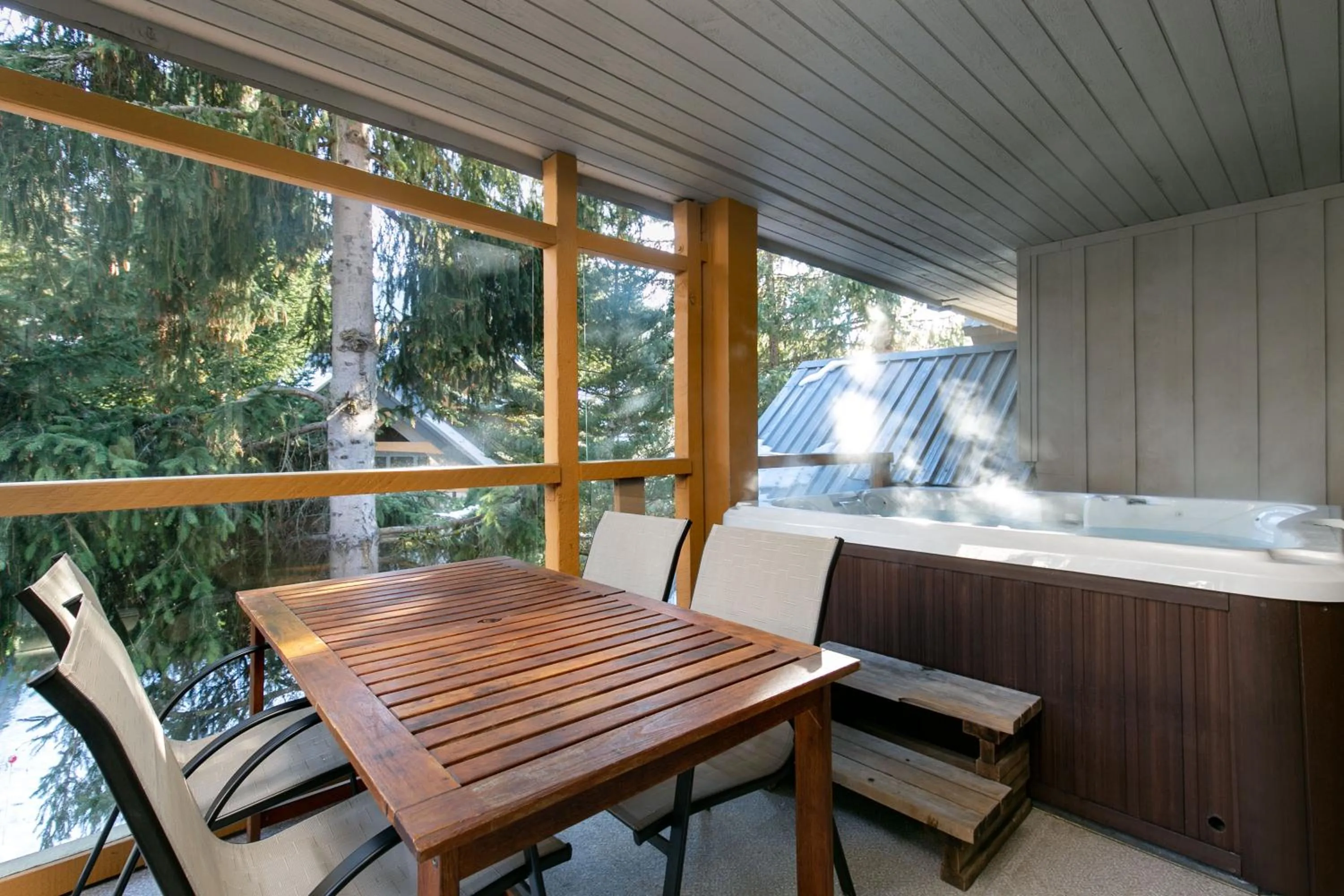Hot Tub in Glaciers Reach by Allseason Vacation Rentals