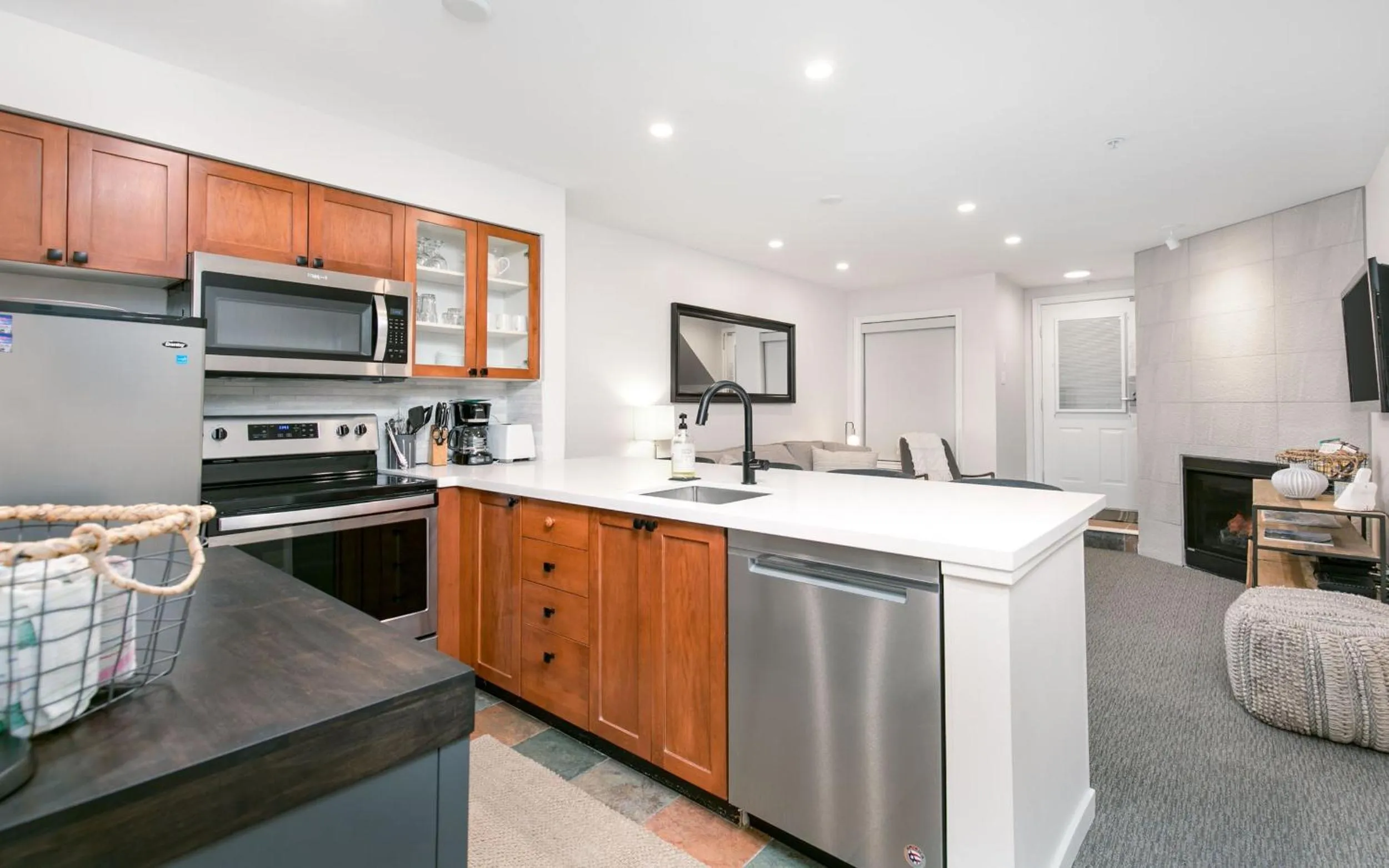 kitchen in Glaciers Reach by Allseason Vacation Rentals