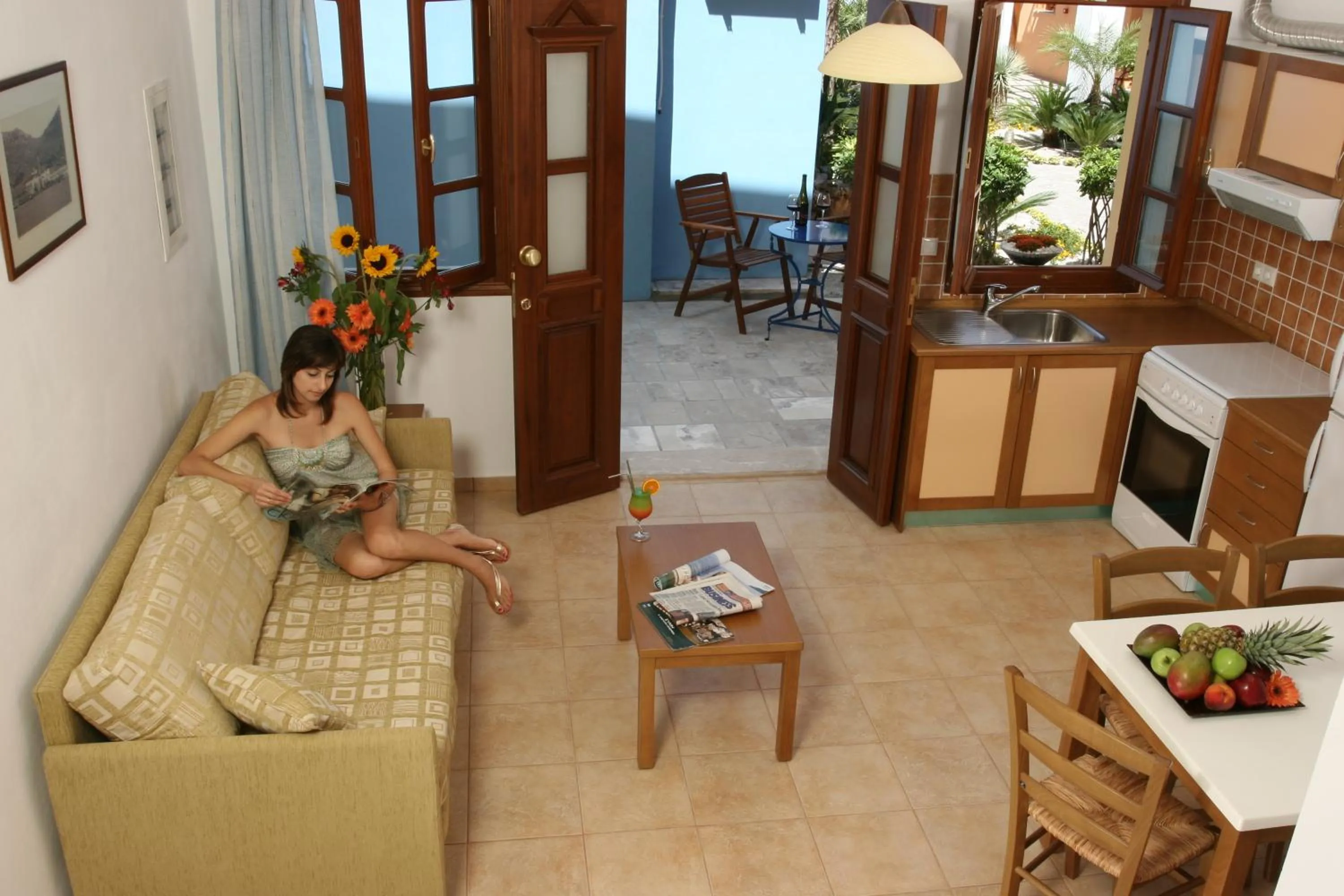 Kitchen or kitchenette in Iapetos Village