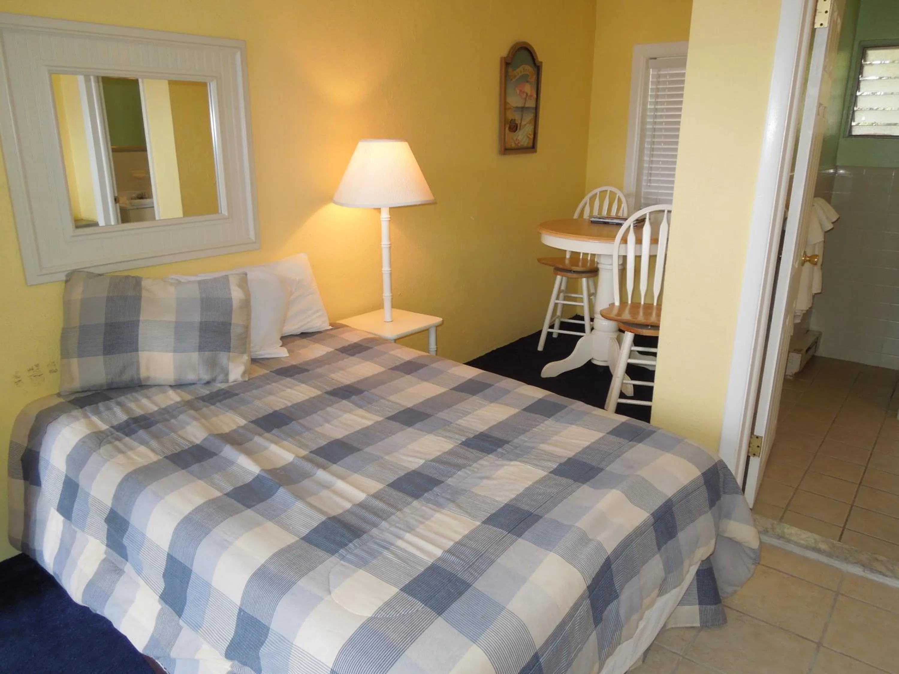 Bed in Sifting Sands Motel