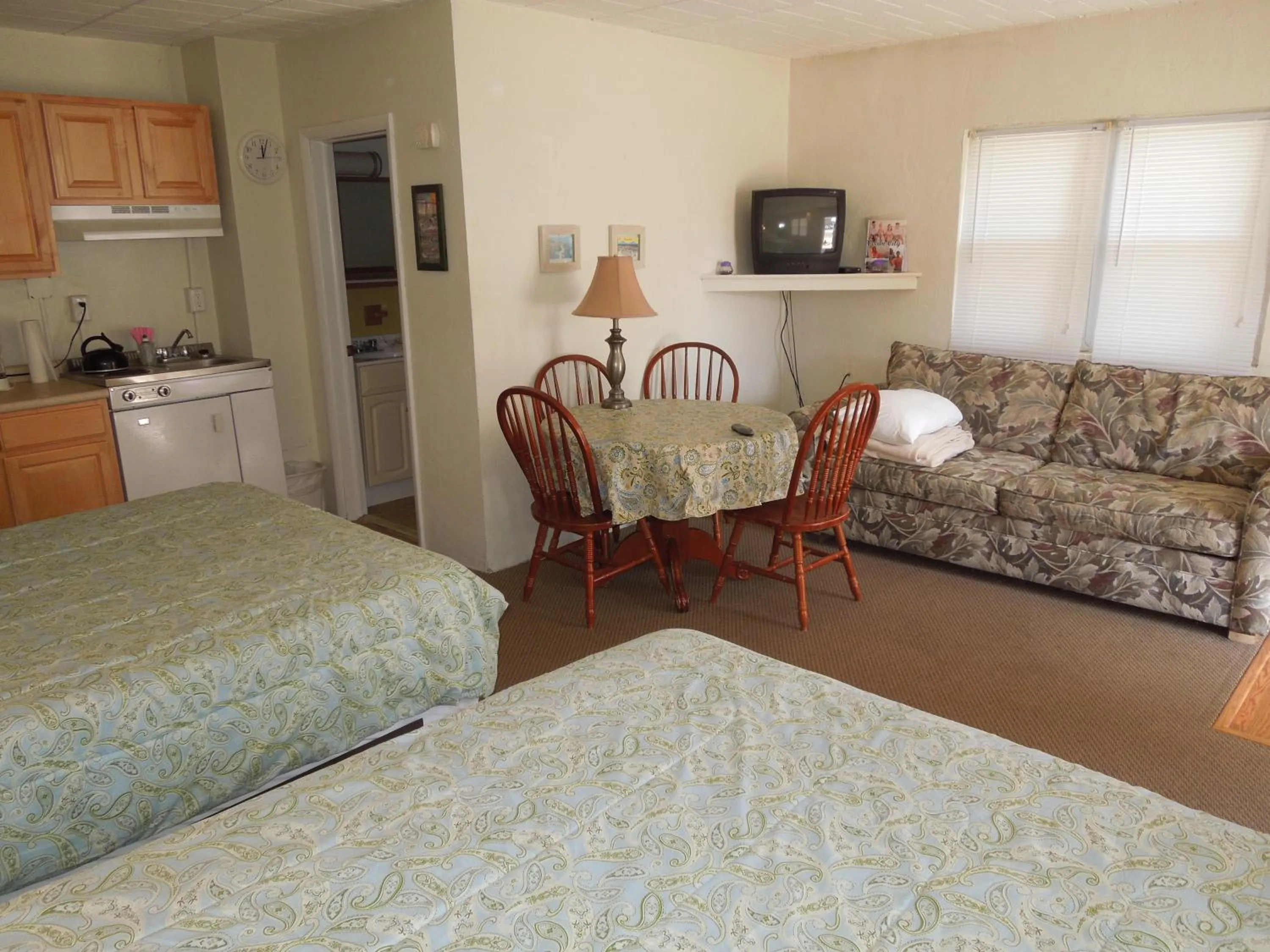 Bed in Sifting Sands Motel