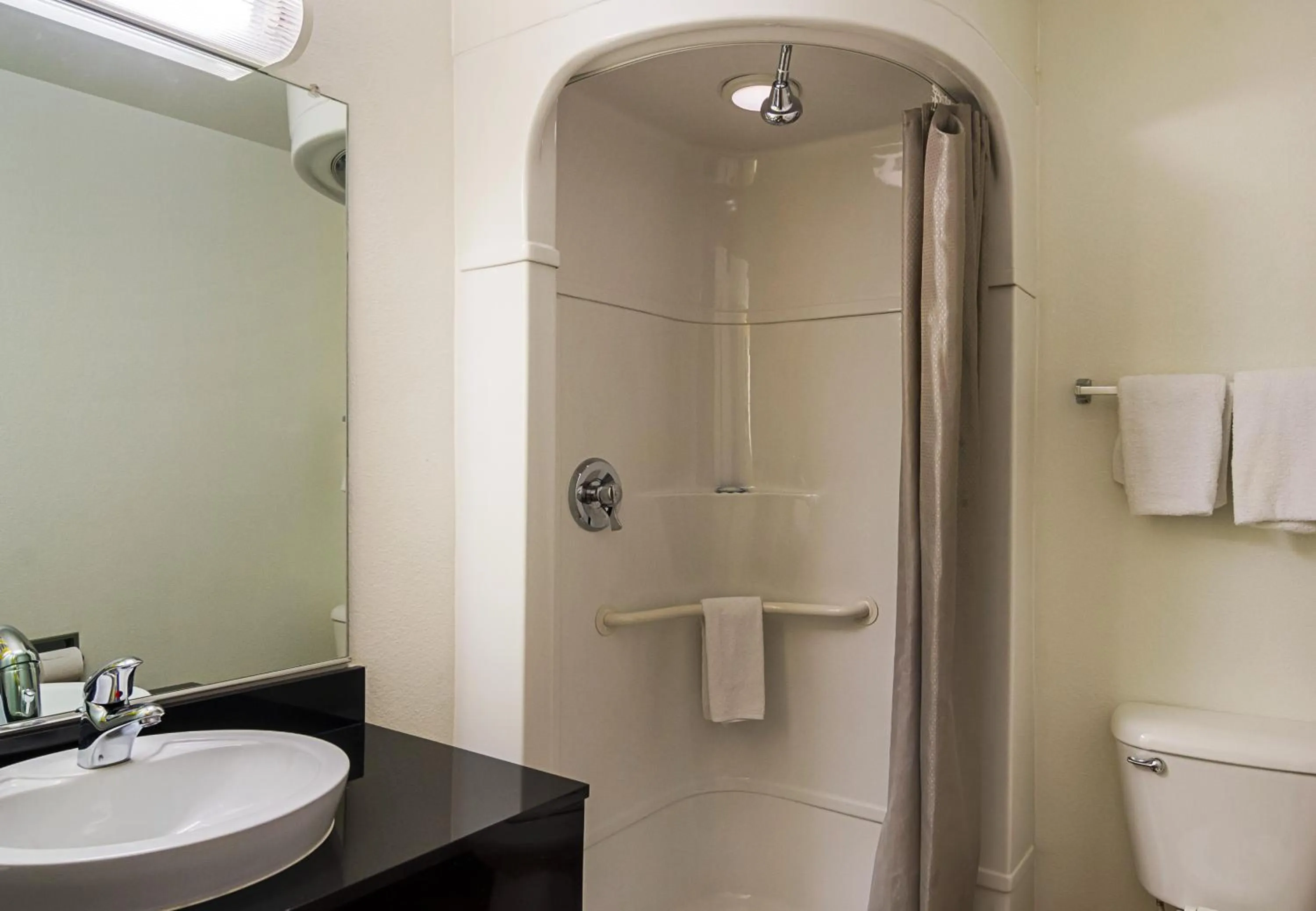 Bathroom in Motel 6-Laramie, WY