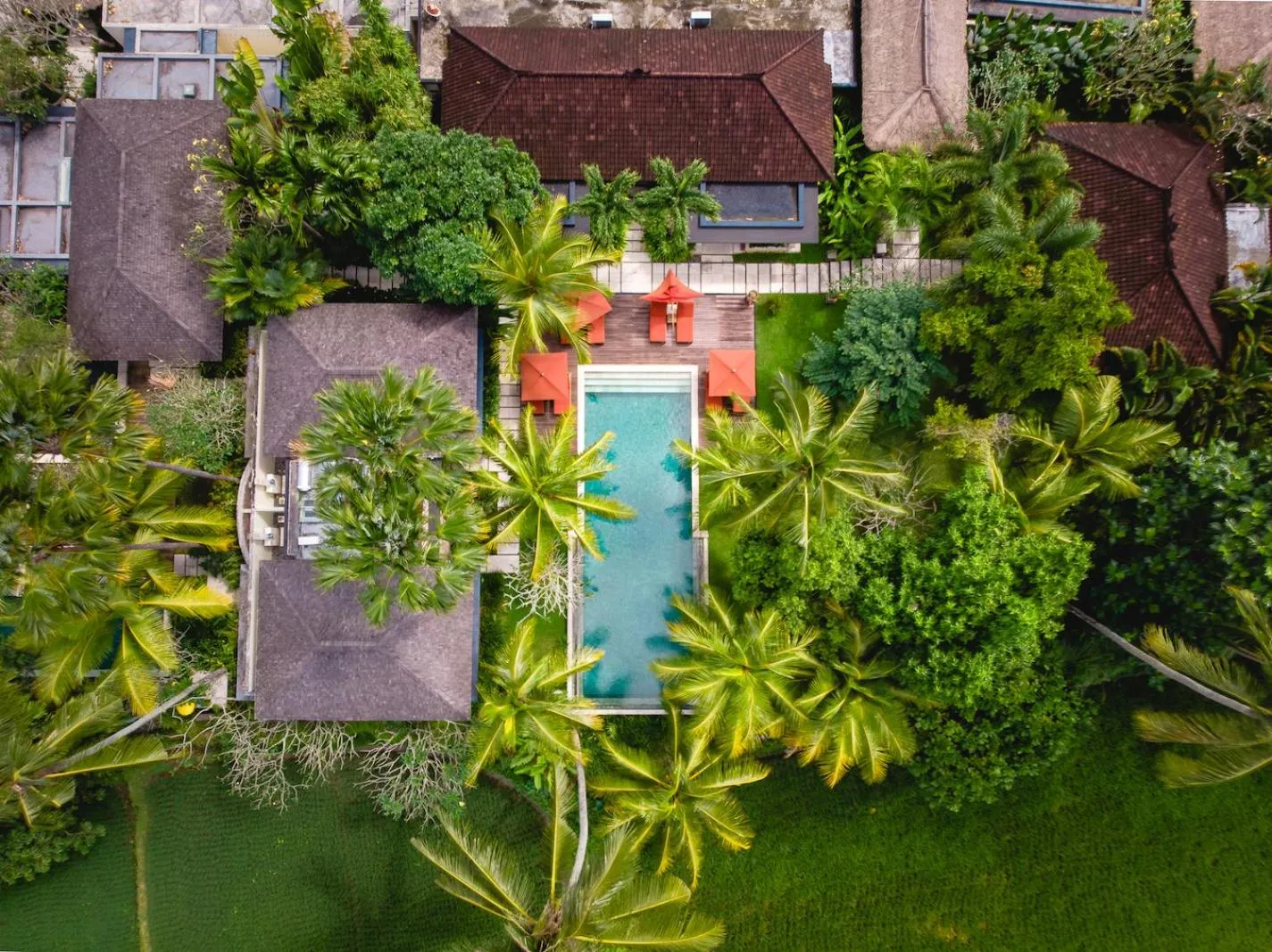 Bird's eye view in Villa Sabandari